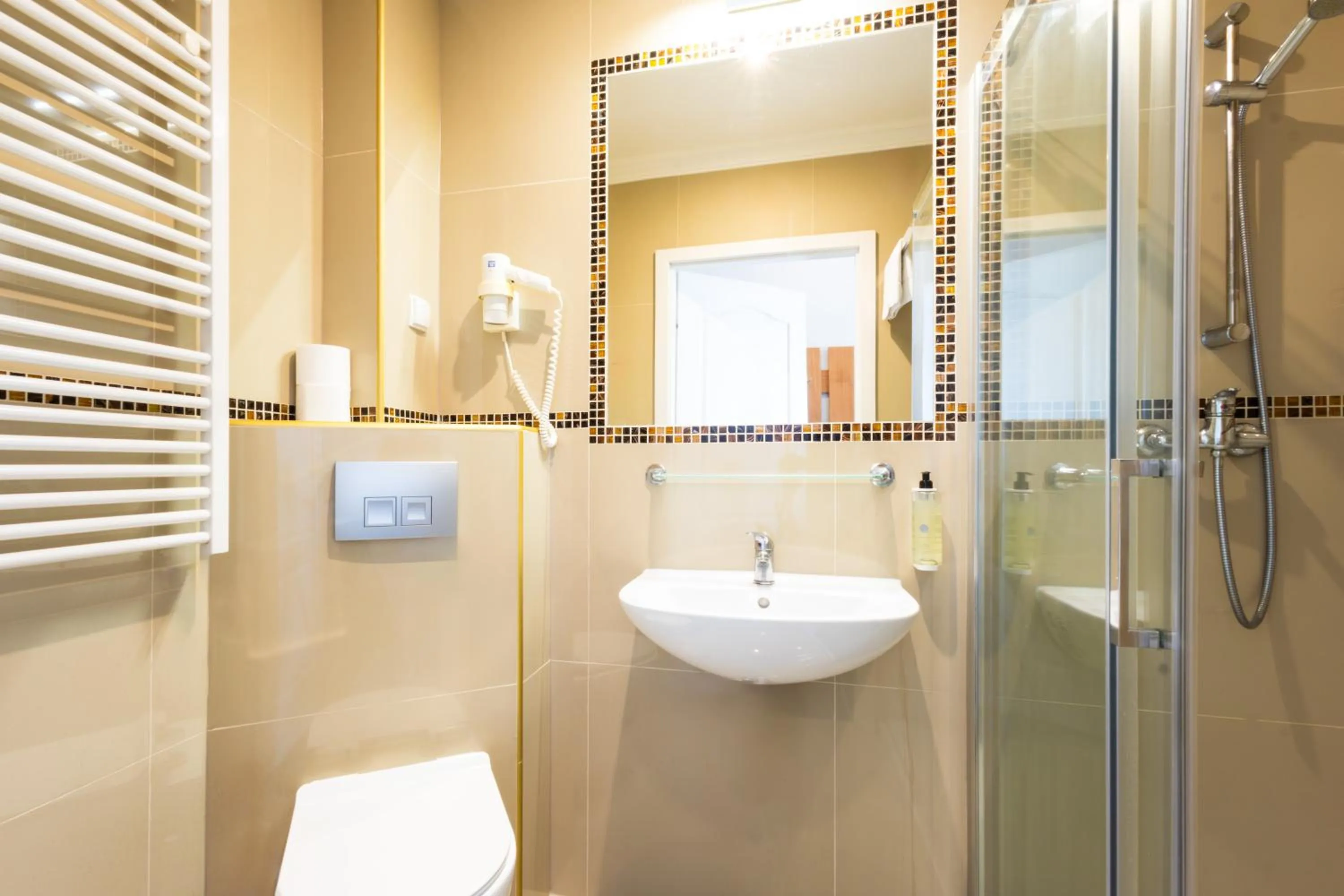 Shower in Noclegi Stadion Bed & Breakfast