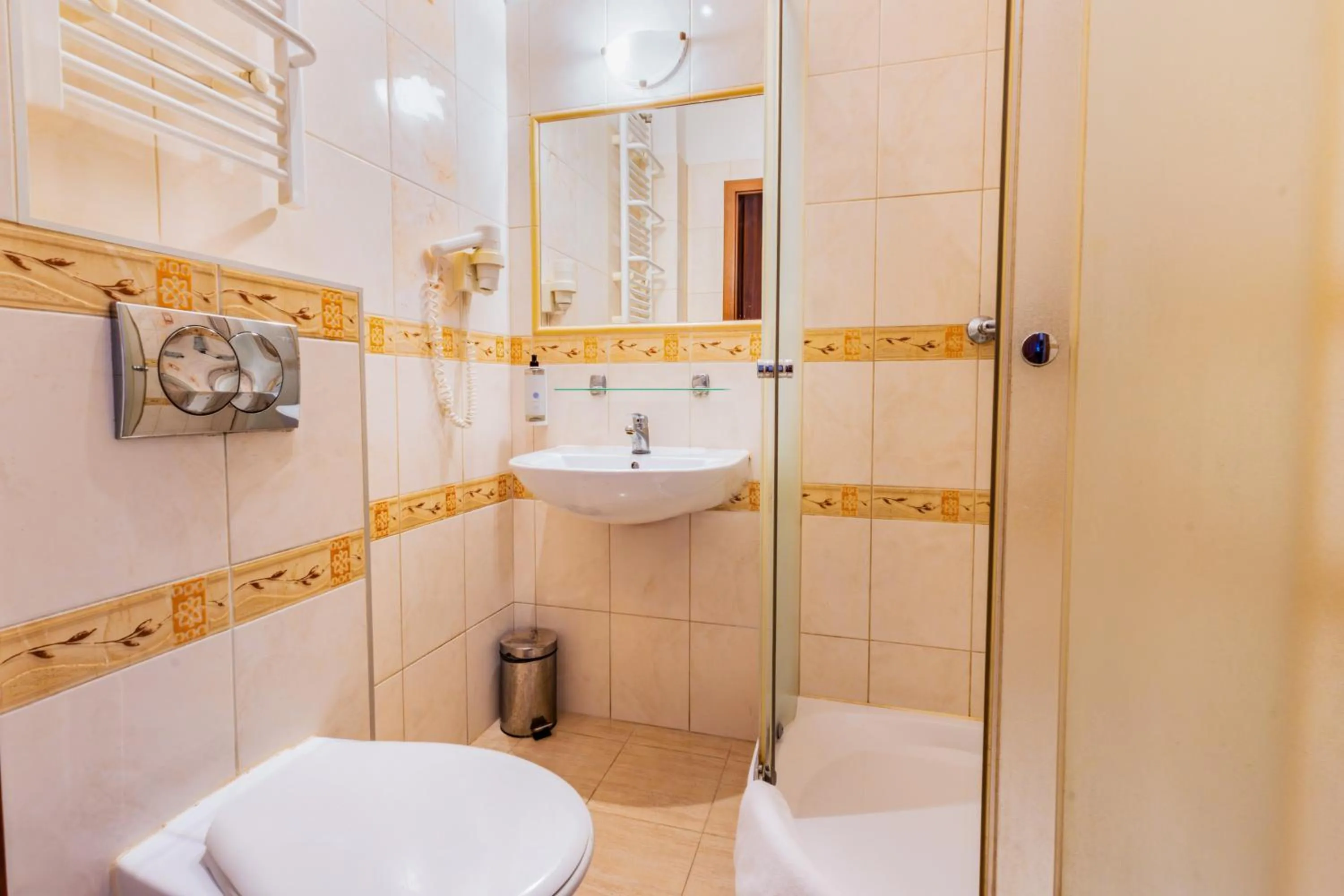 Shower in Noclegi Stadion Bed & Breakfast