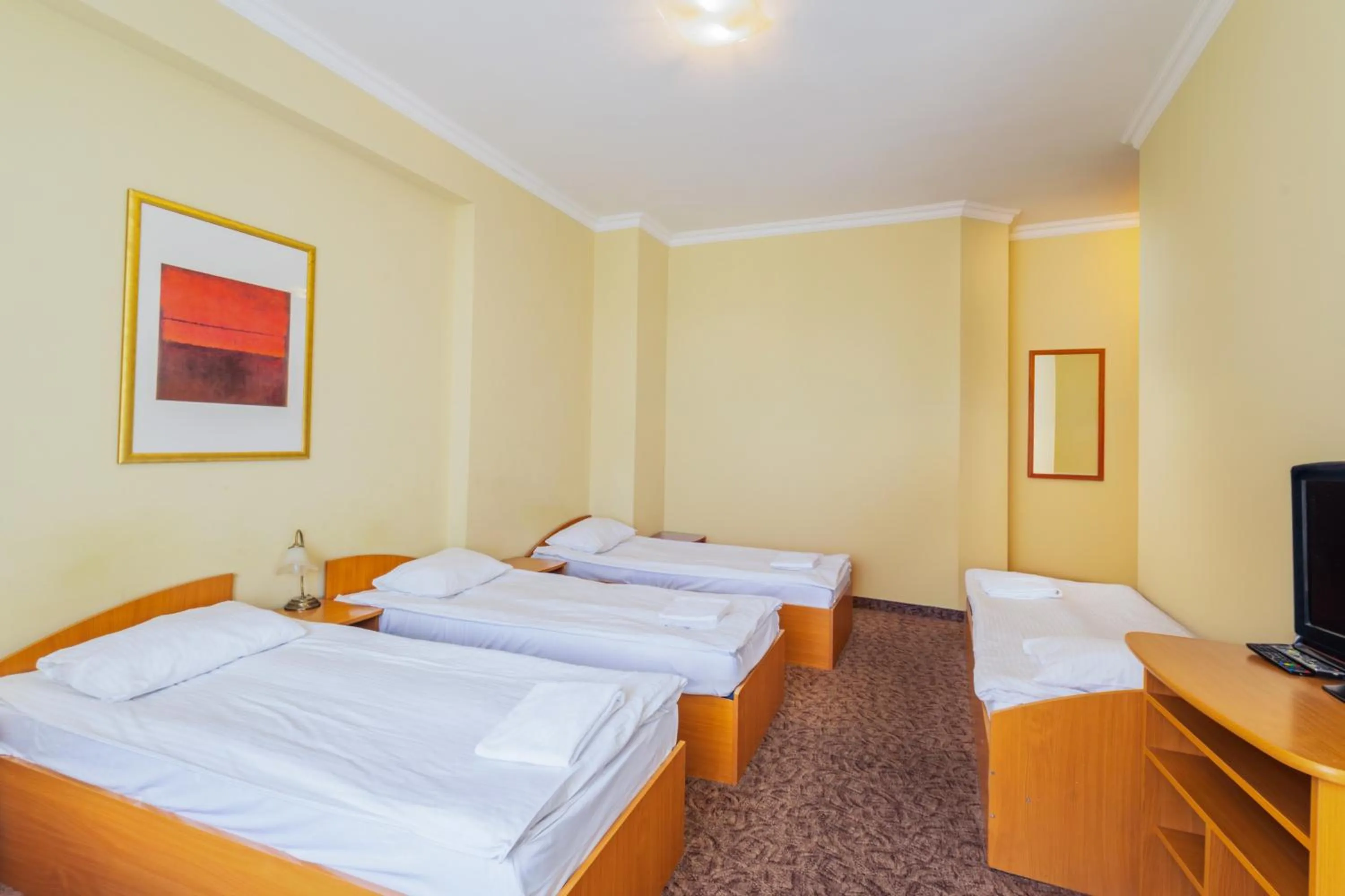 Communal lounge/ TV room, Bed in Noclegi Stadion Bed & Breakfast