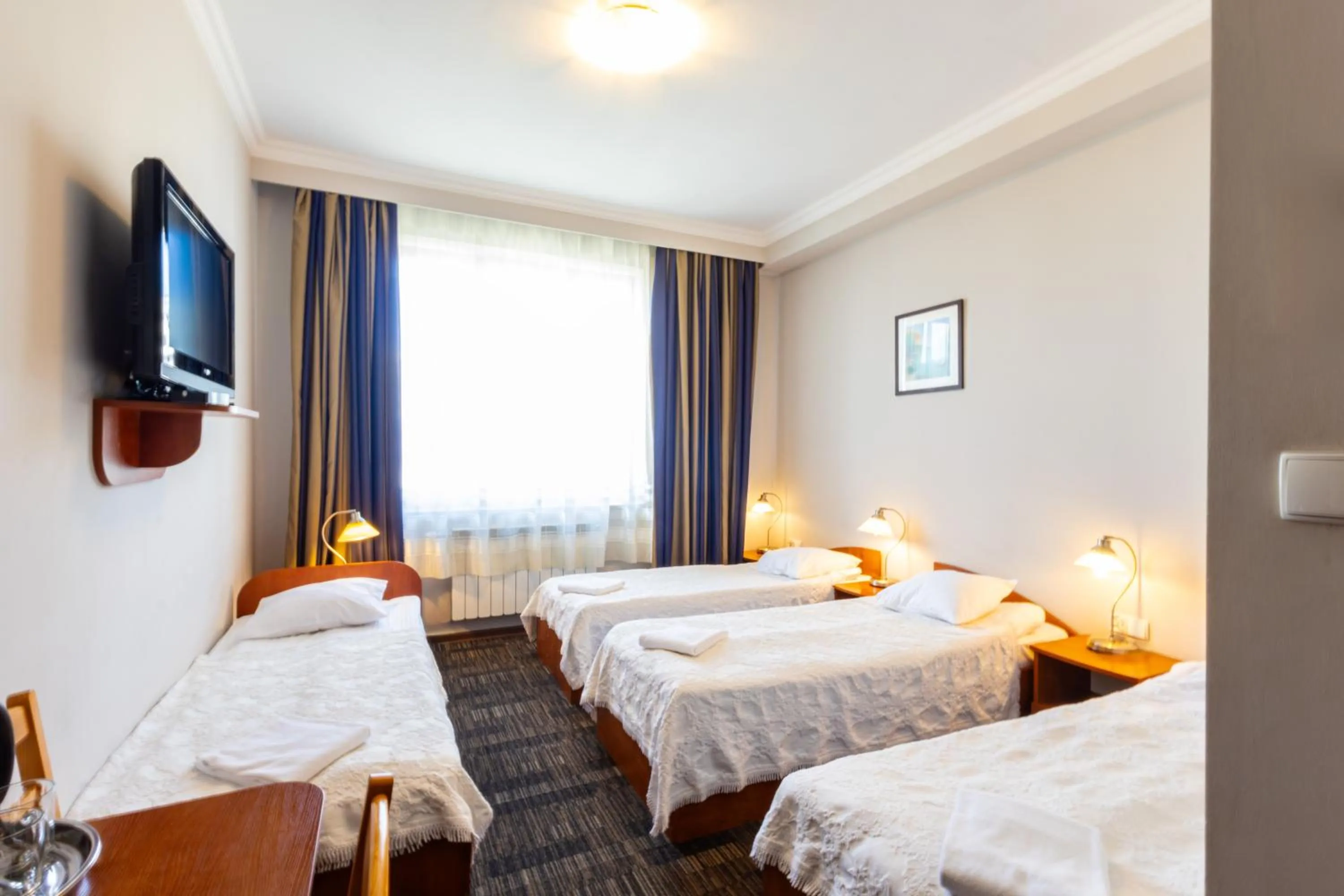 Bed in Noclegi Stadion Bed & Breakfast