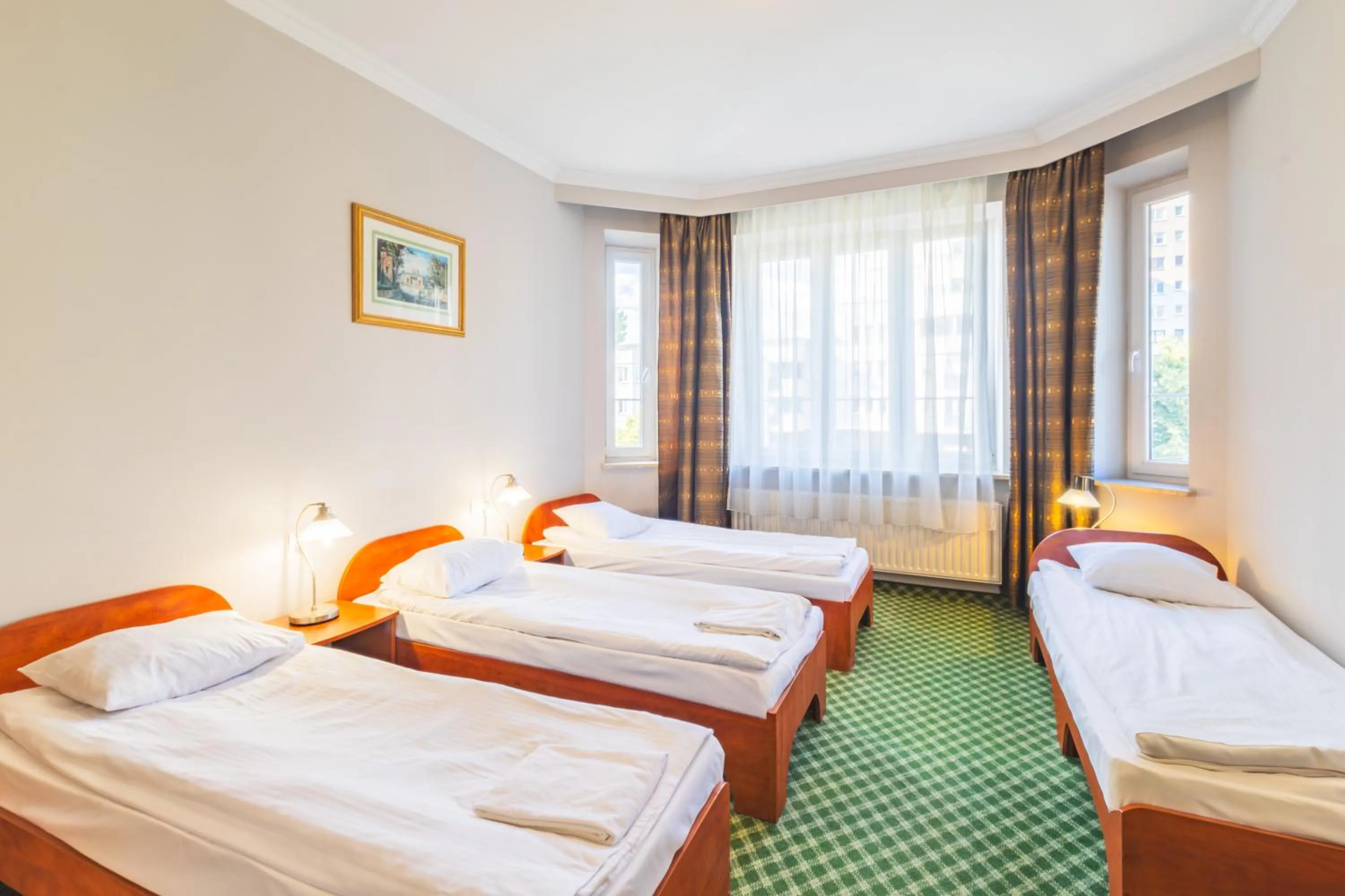 Bed in Noclegi Stadion Bed & Breakfast