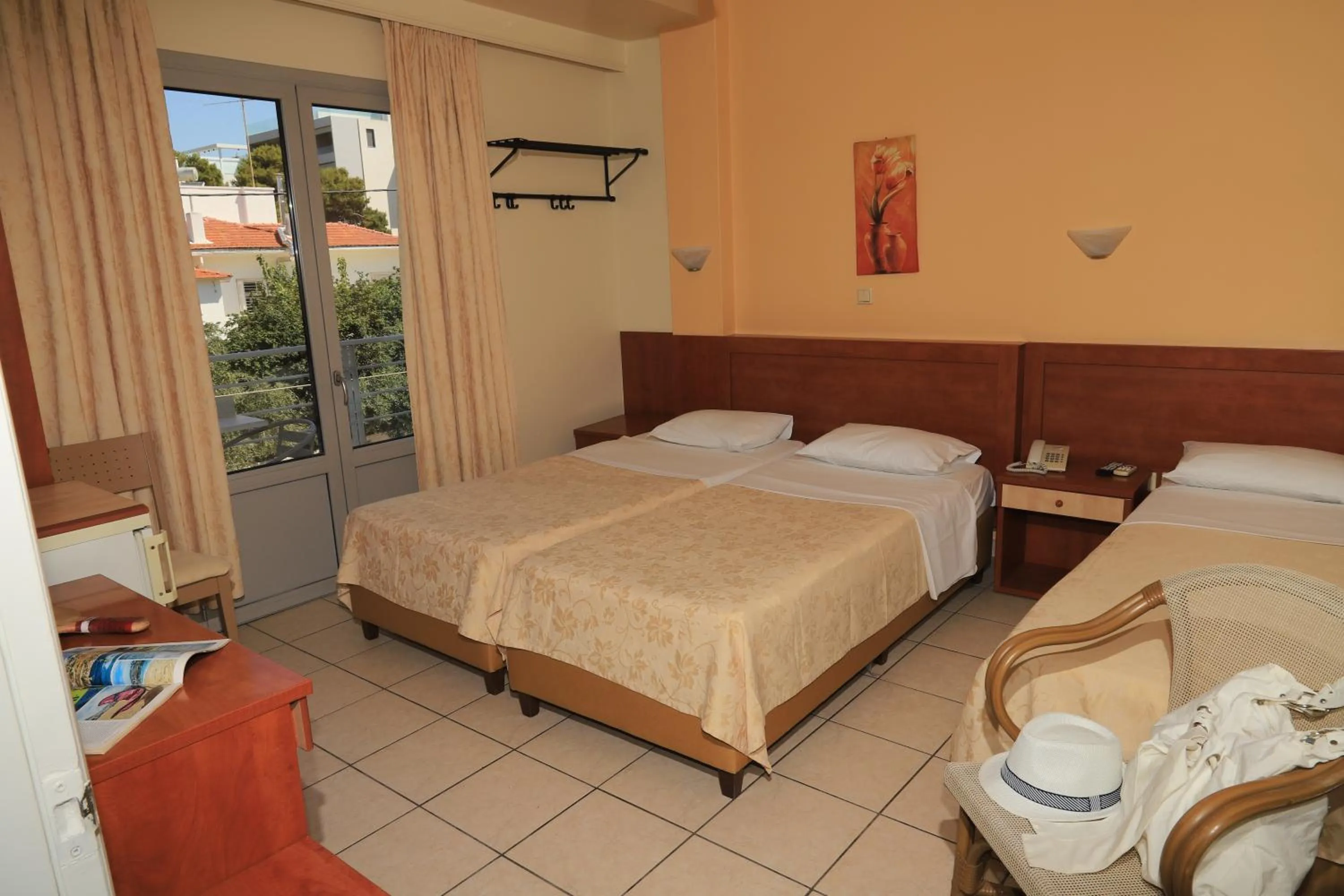 Bed in IKAROS Hotel ELLINIKO