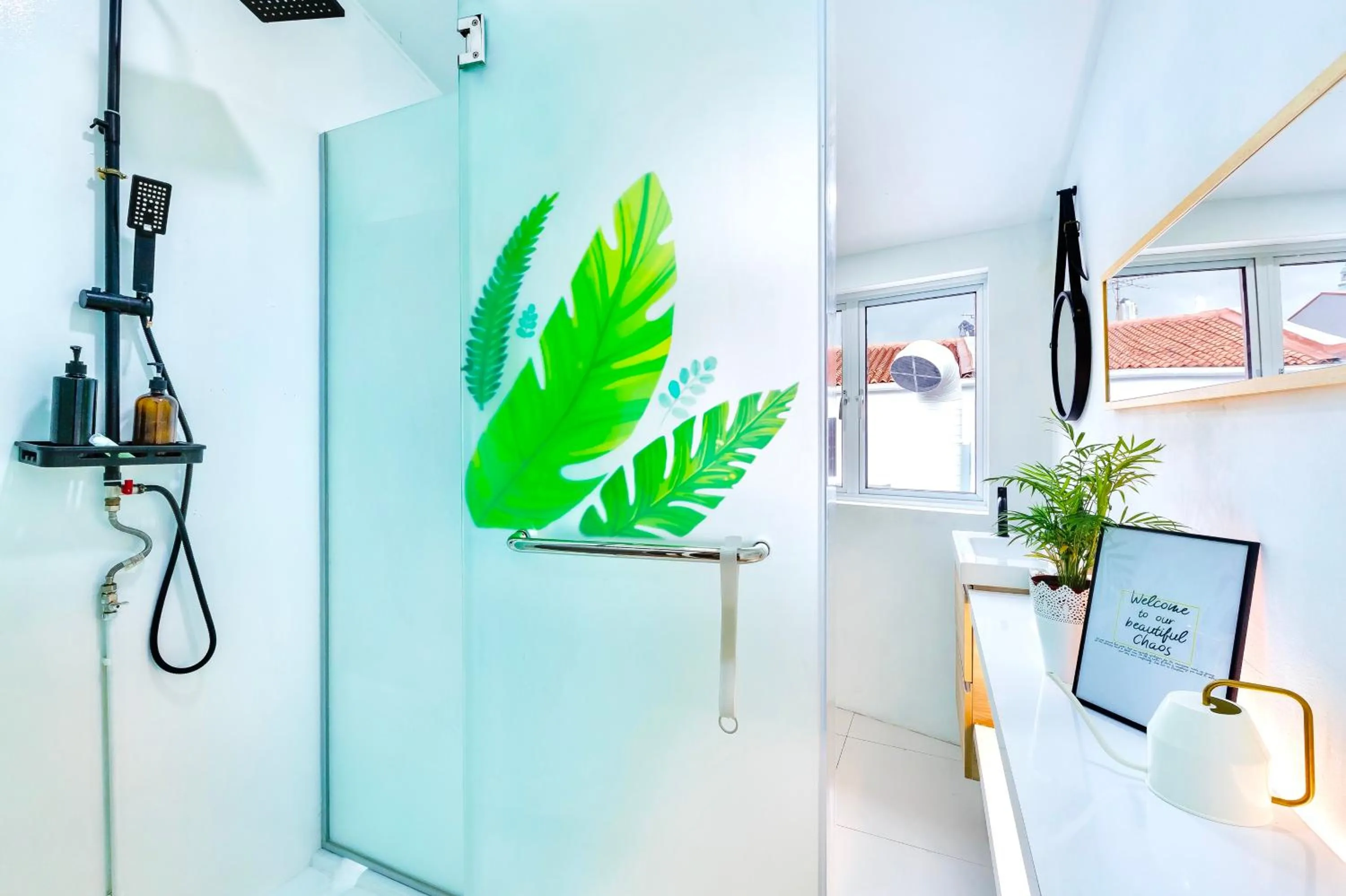 Shower in hipstercity hostel