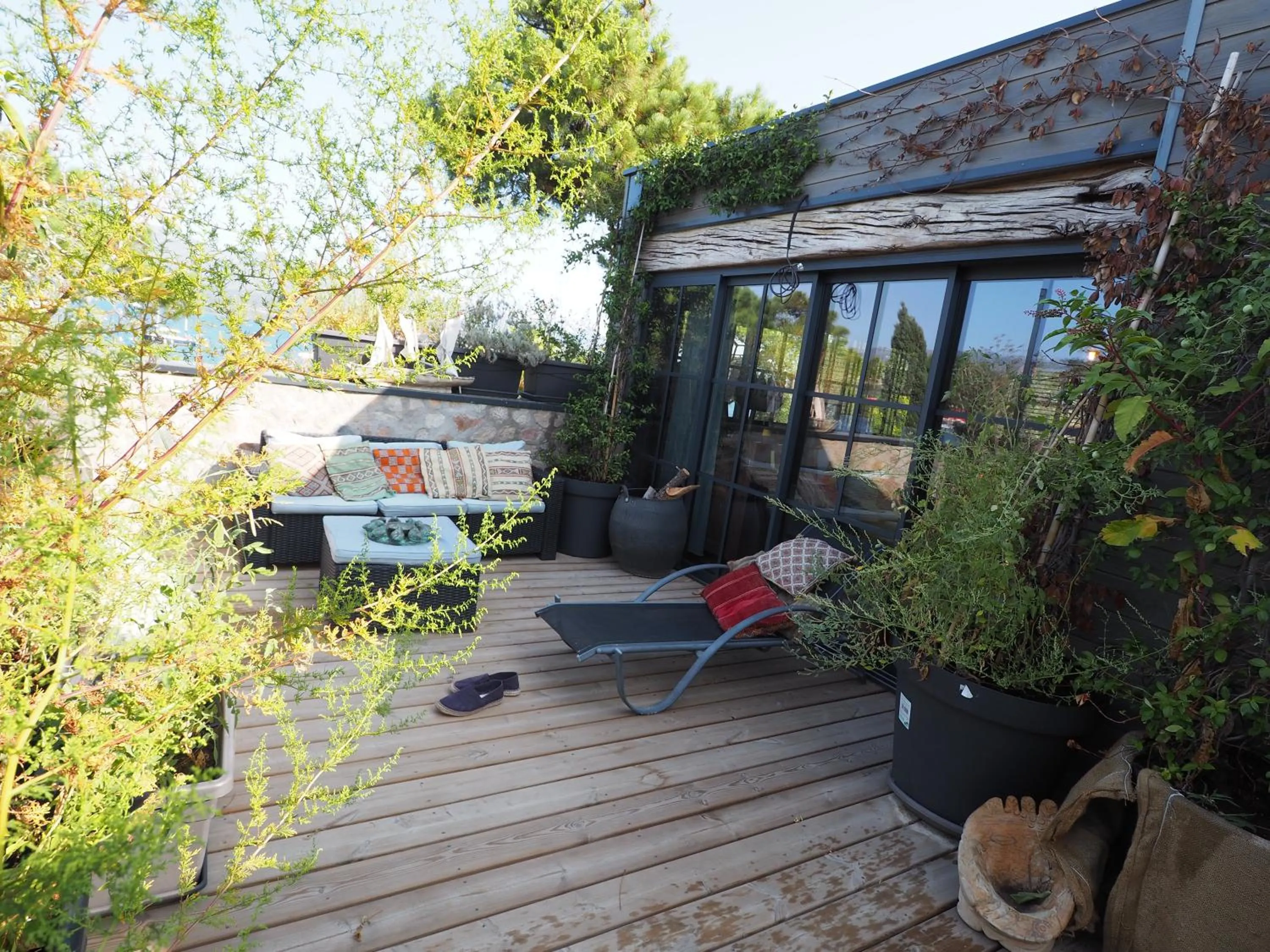 Balcony/Terrace in Maranatha, front de mer avec plage