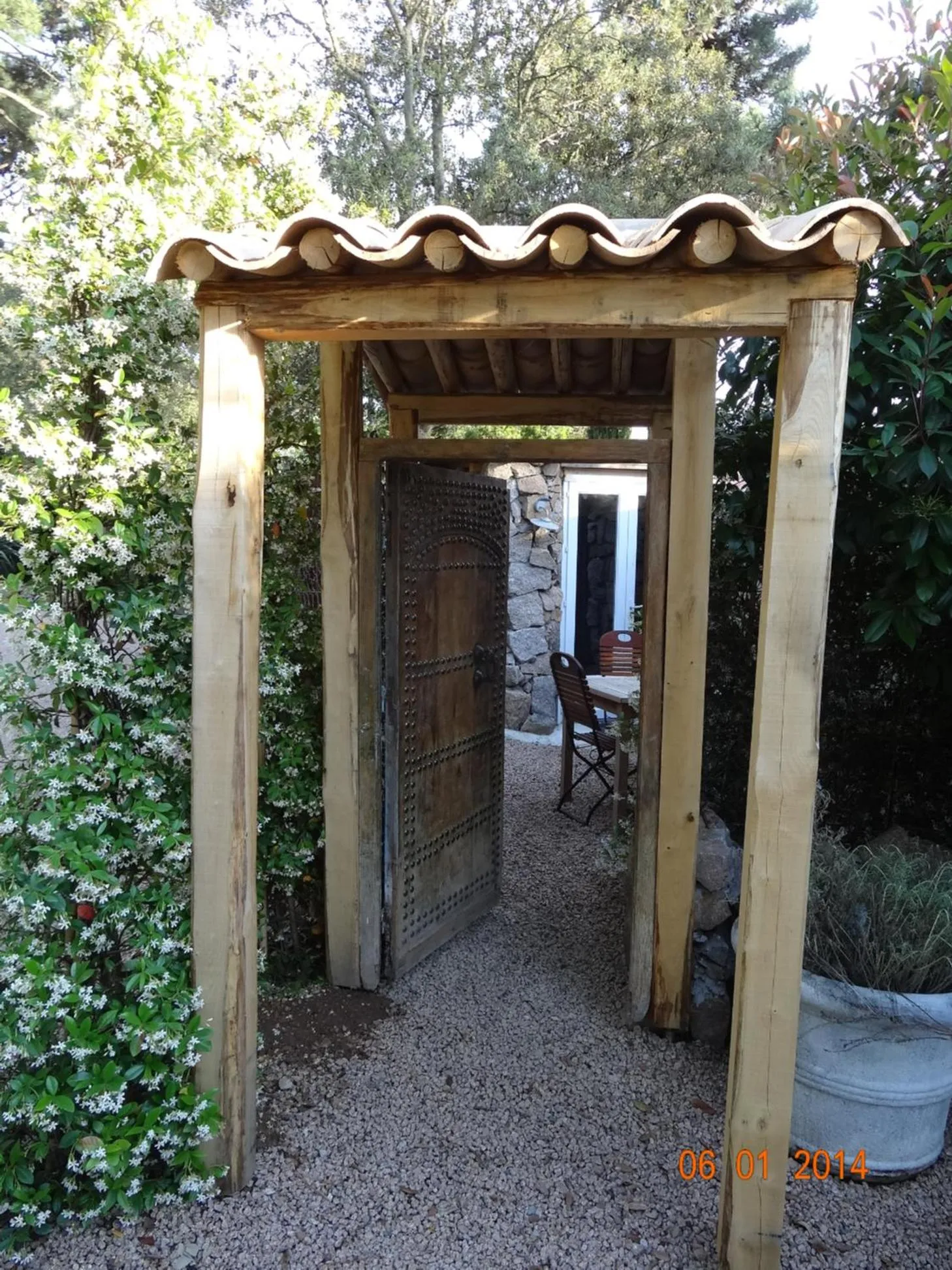 Patio in Maranatha, front de mer avec plage