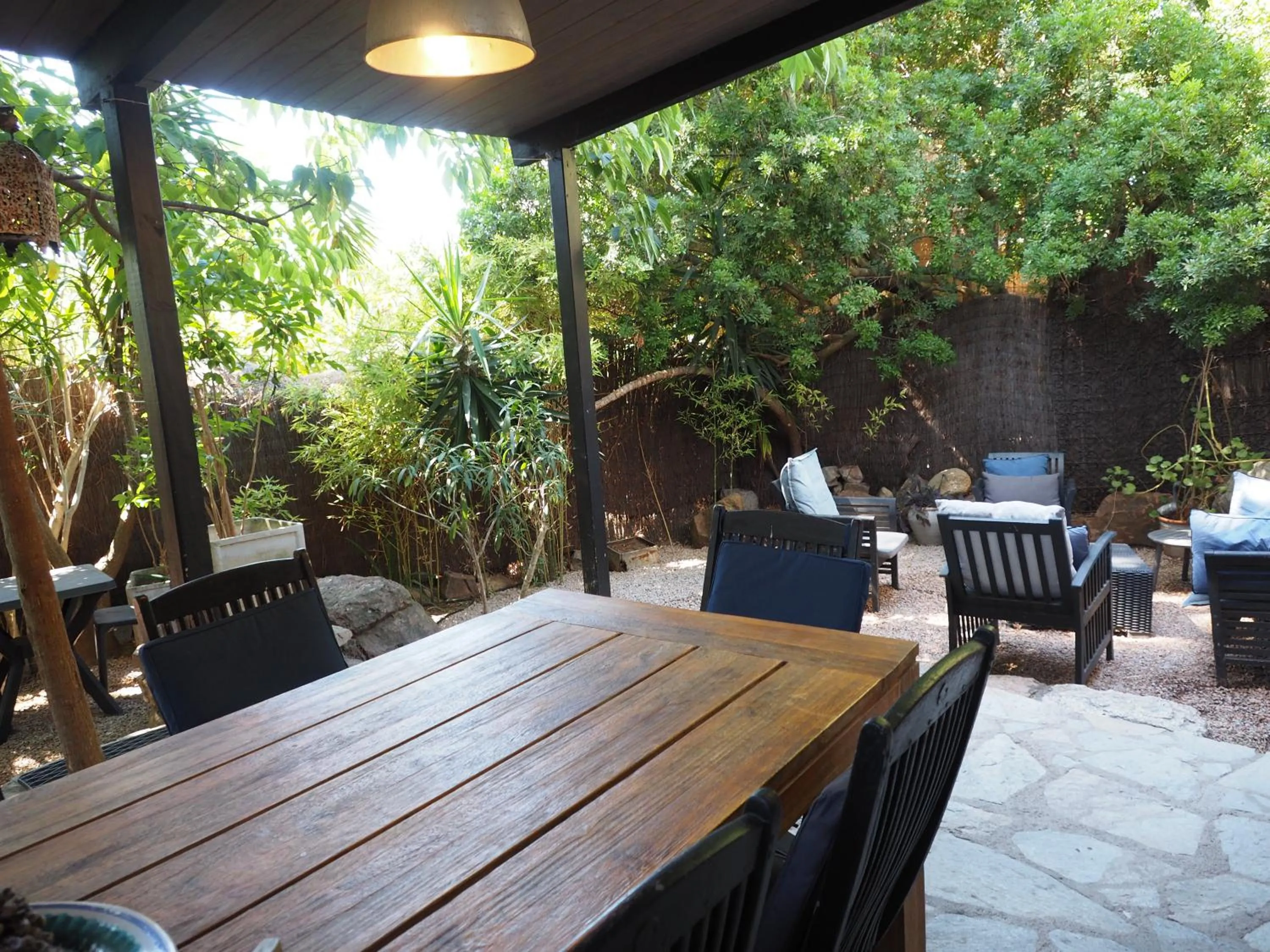 Patio in Maranatha, front de mer avec plage