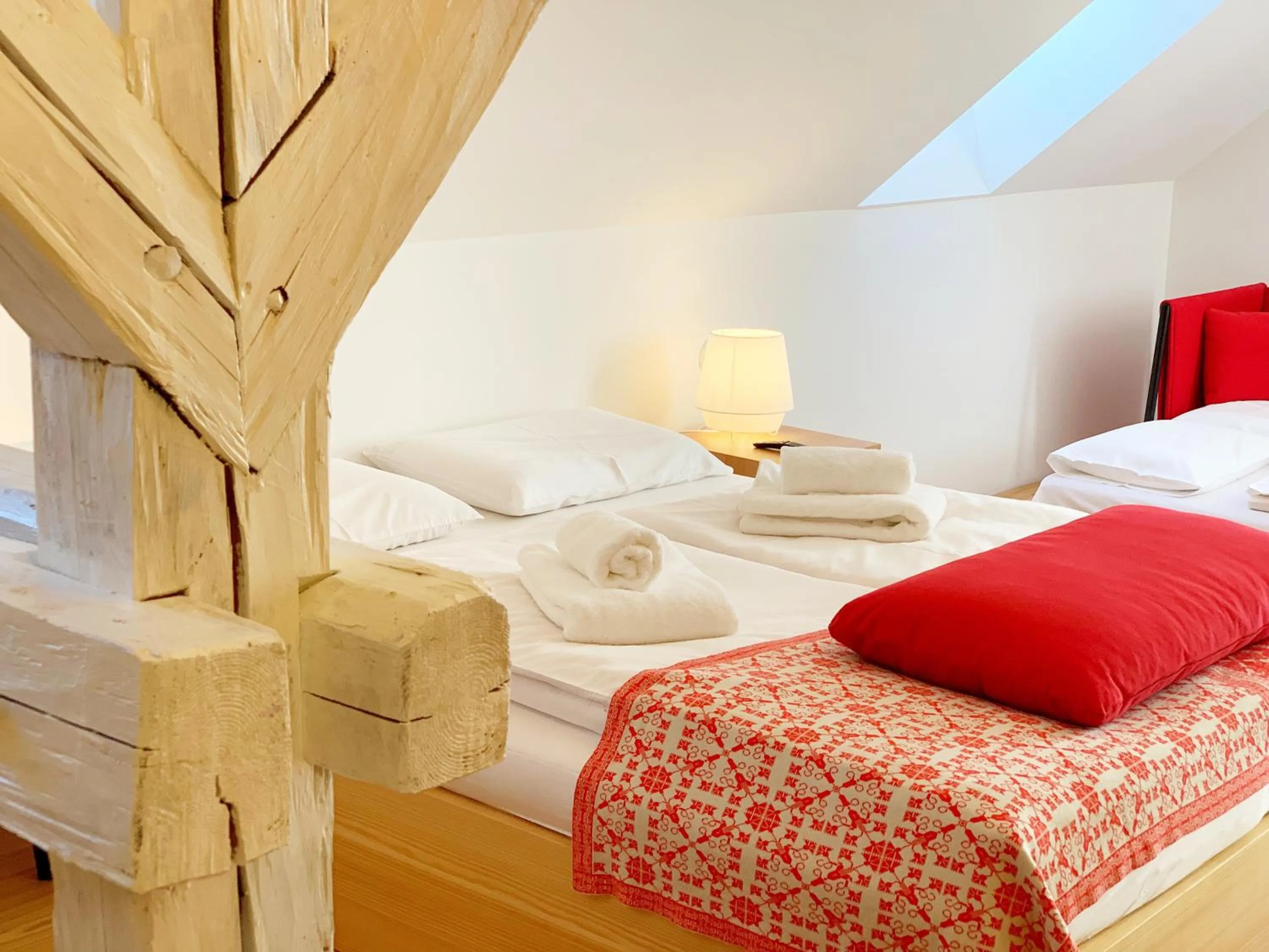 Bed in Pr'Gavedarjo Eco Heritage B&B