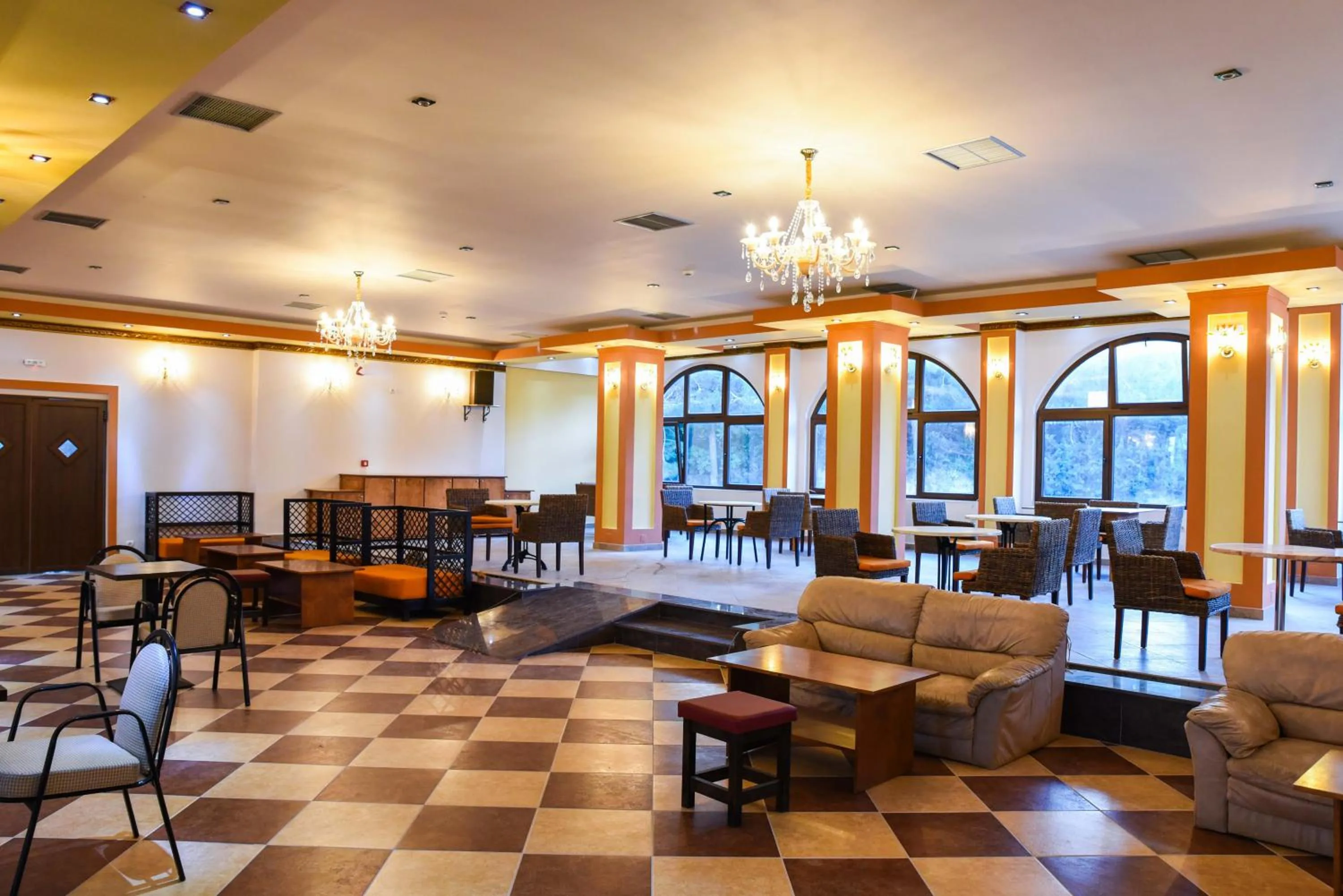 Communal lounge/ TV room in Chrysoula Hotel