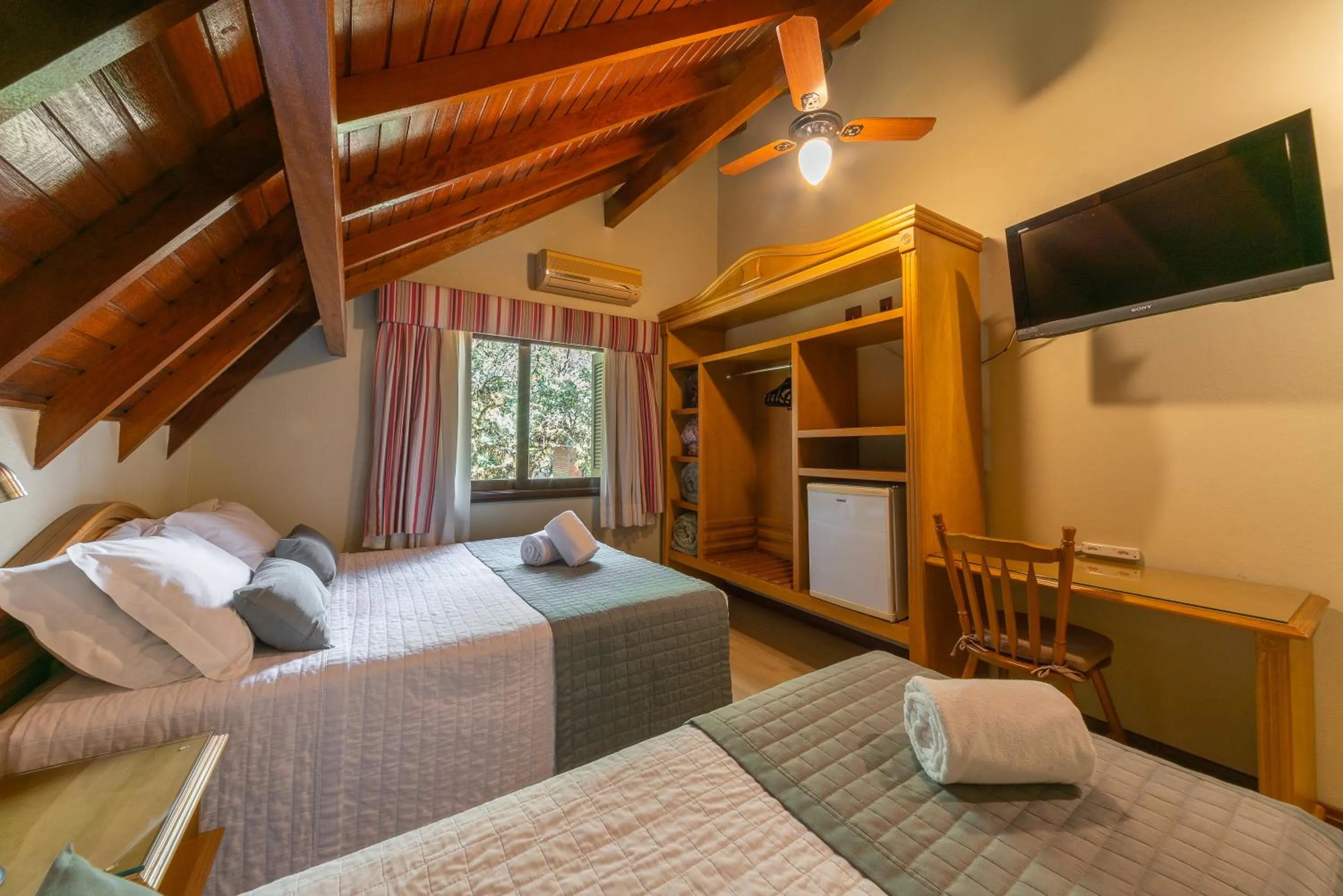 Bed in Pousada Monte Felice Recanto da Lua