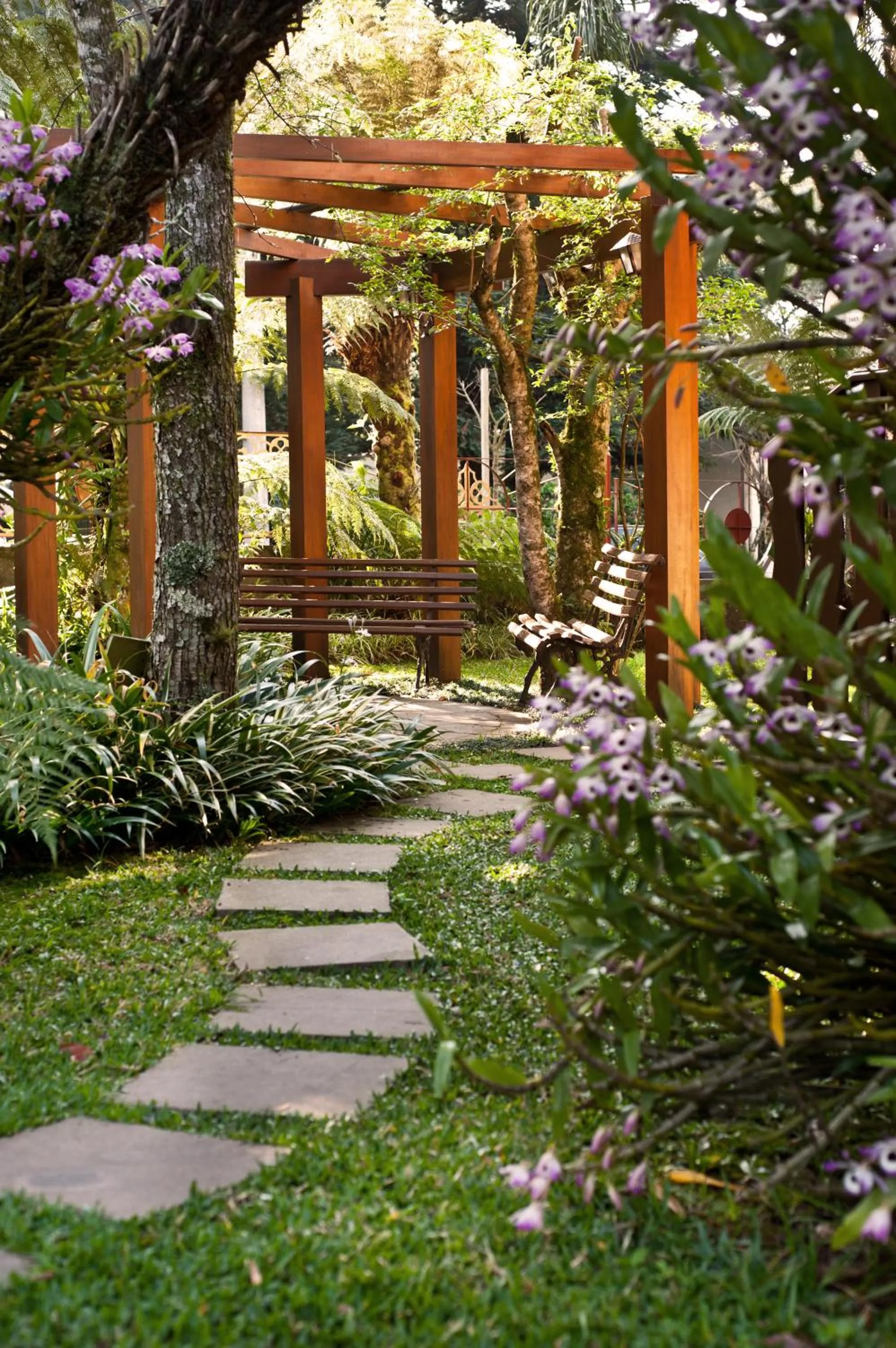 Garden in Pousada Monte Felice Recanto da Lua