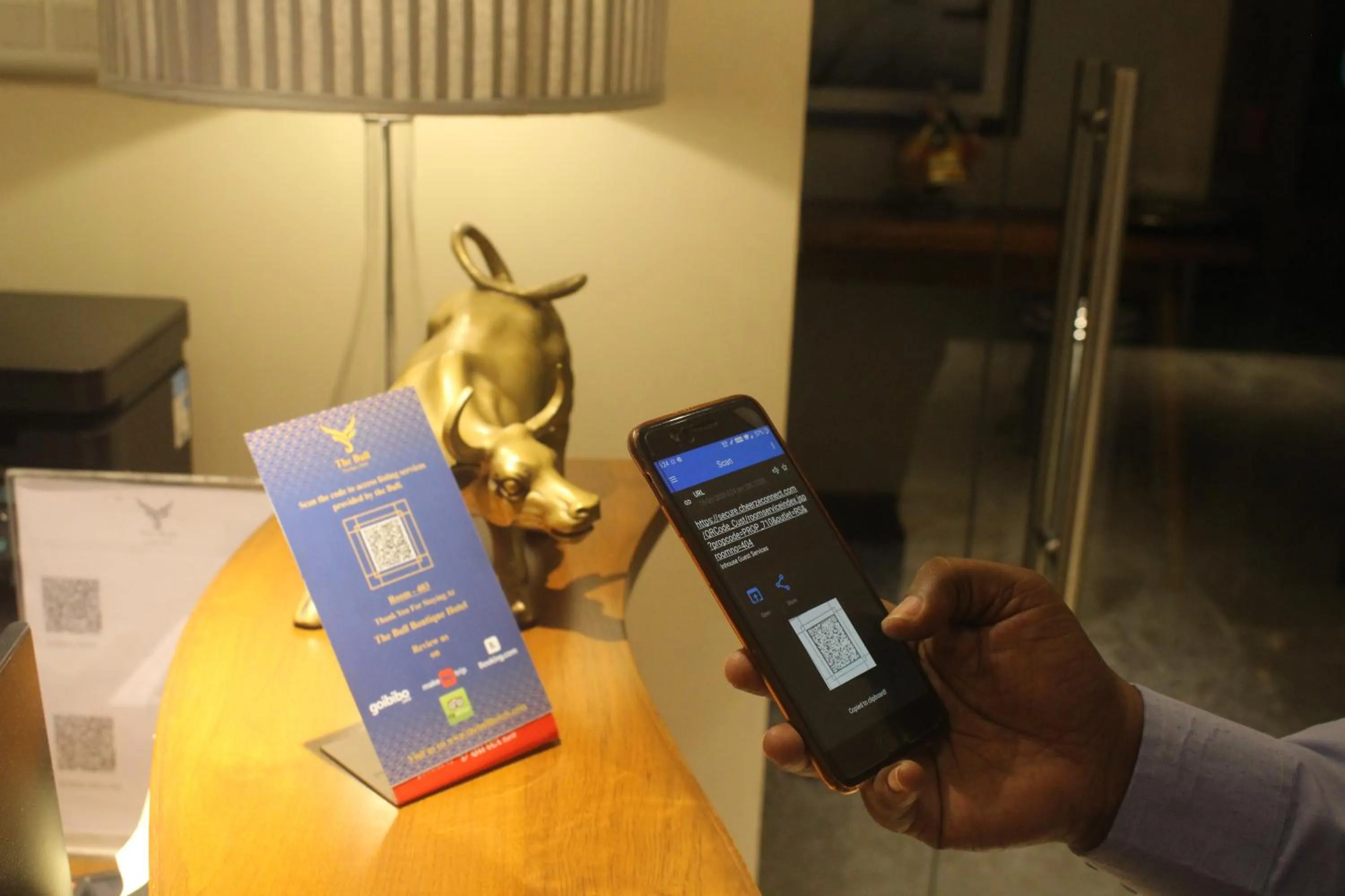 Lobby or reception in The Bull Boutique Hotel