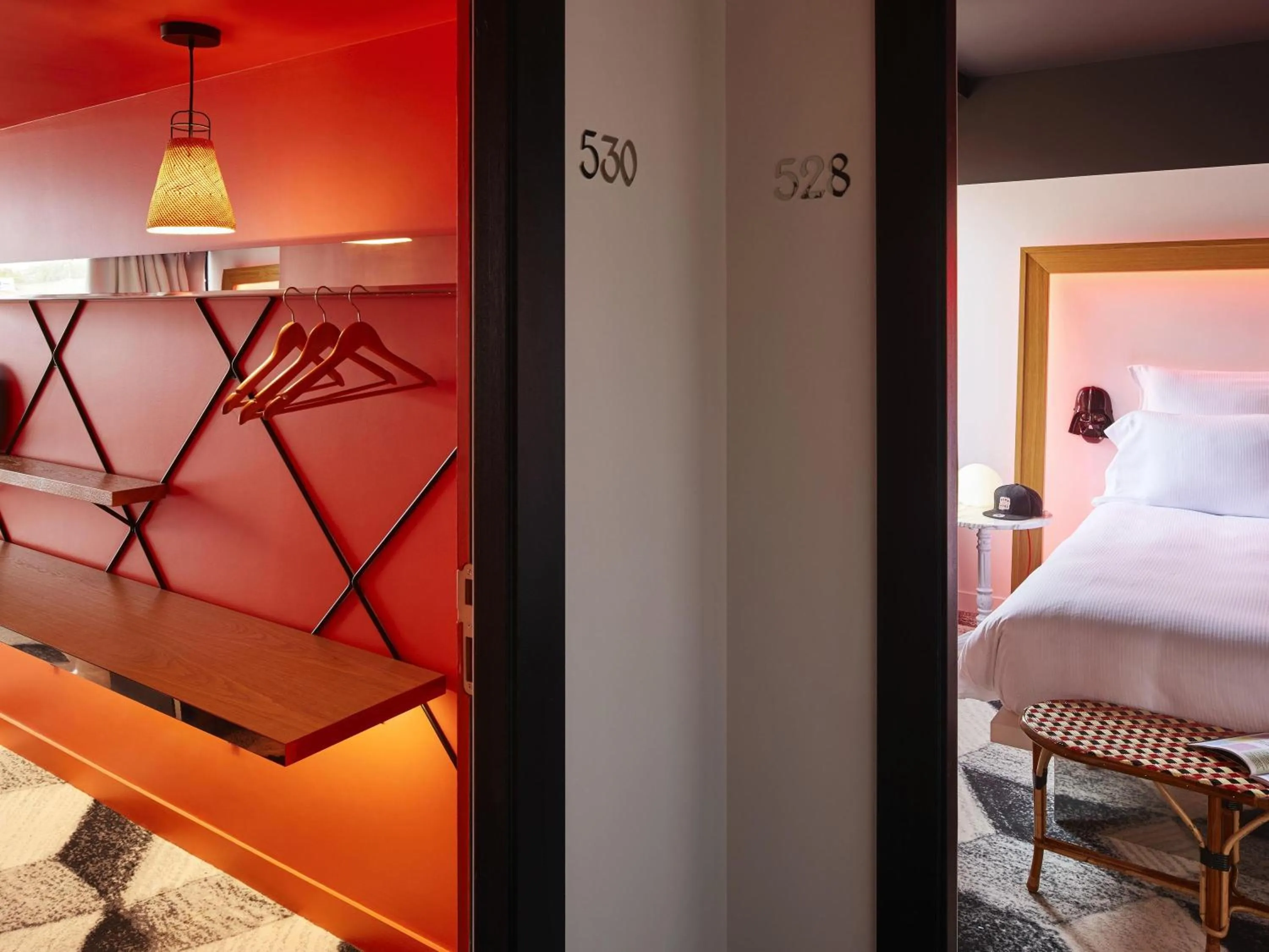 Bedroom, Bed in Mama Shelter Toulouse