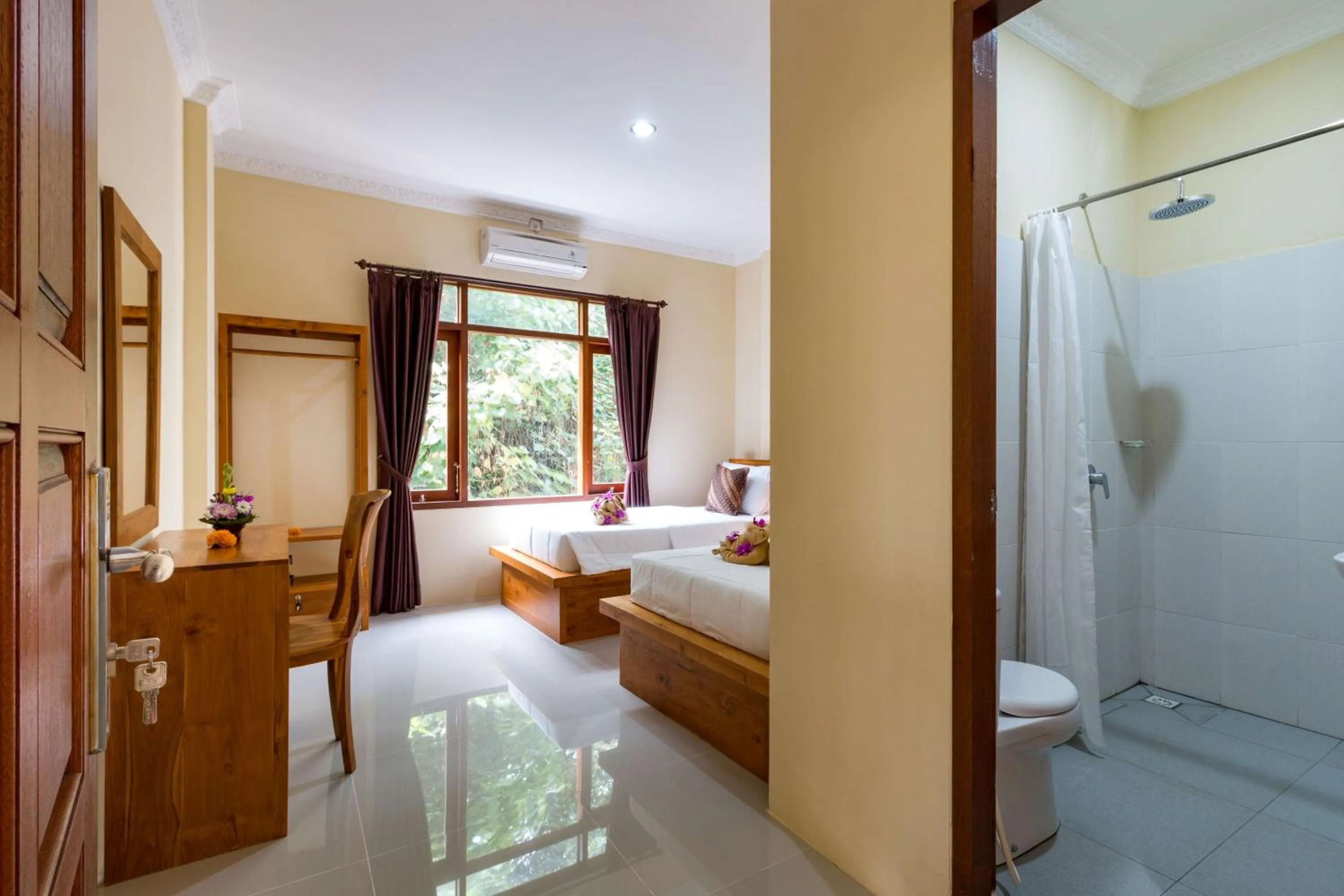 Toilet, Bed in Alam Pangkung Ubud