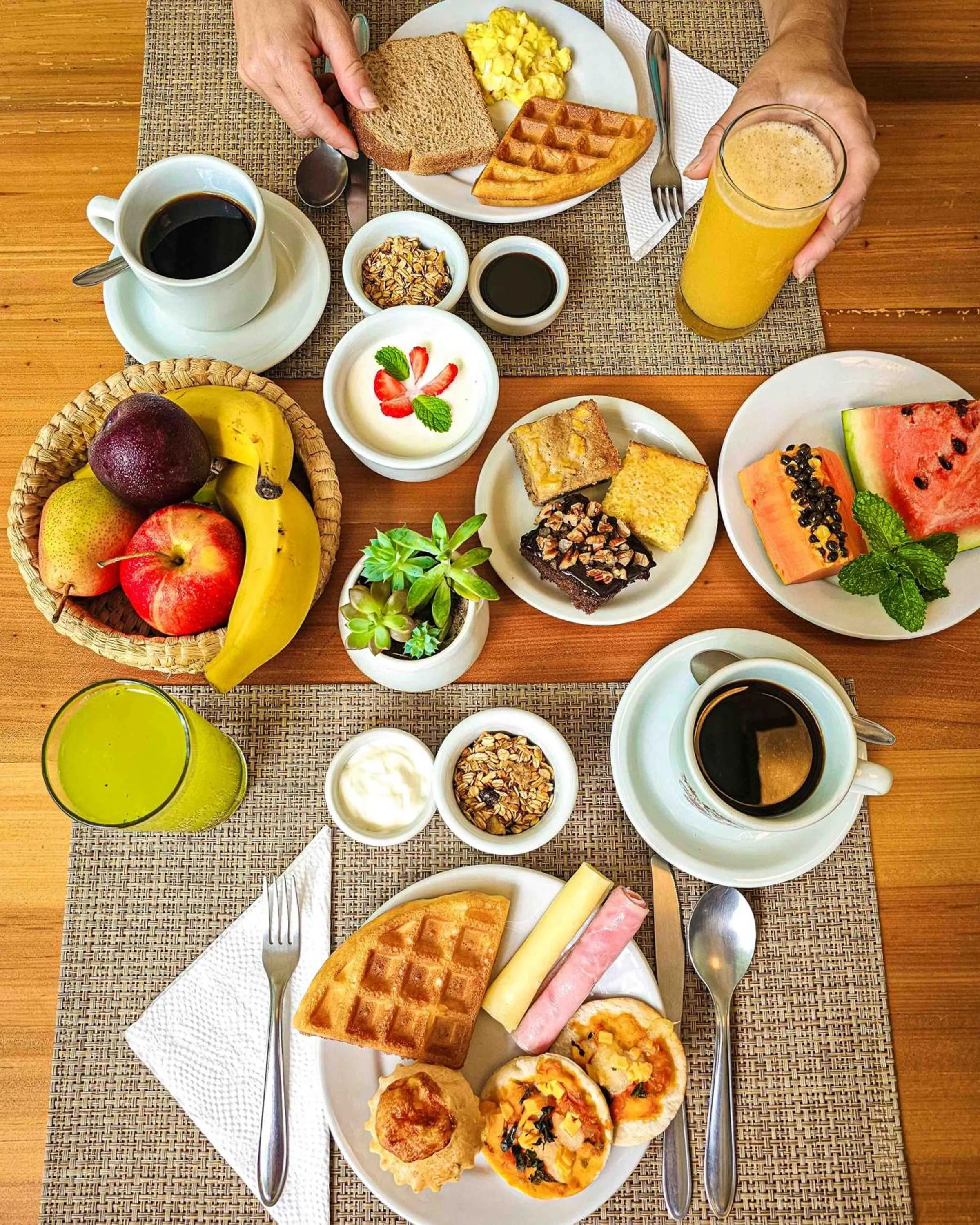 Food and drinks in Pousada Vila do Bosque