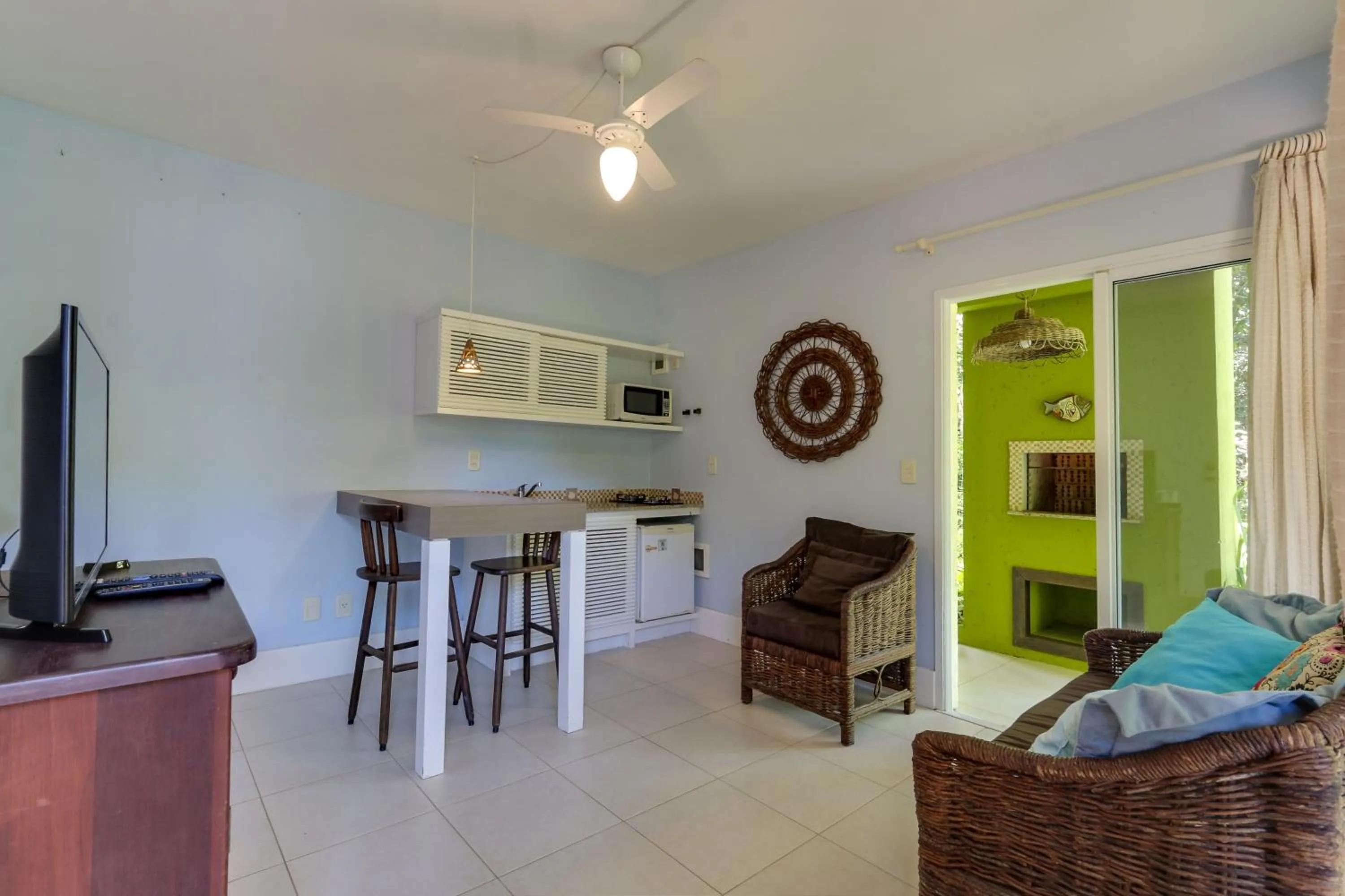 Kitchen or kitchenette in Pousada Vila do Bosque