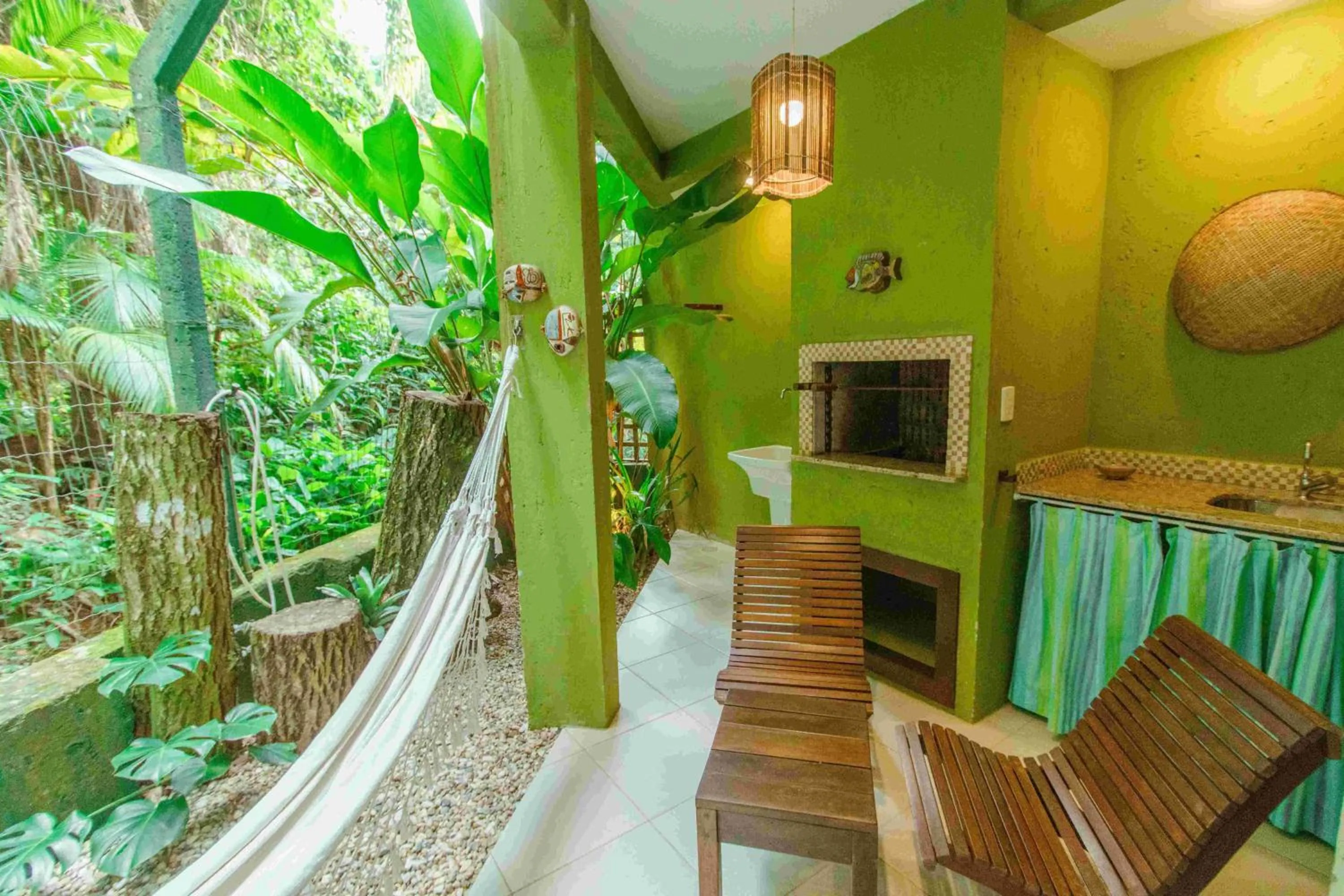 Dining area in Pousada Vila do Bosque