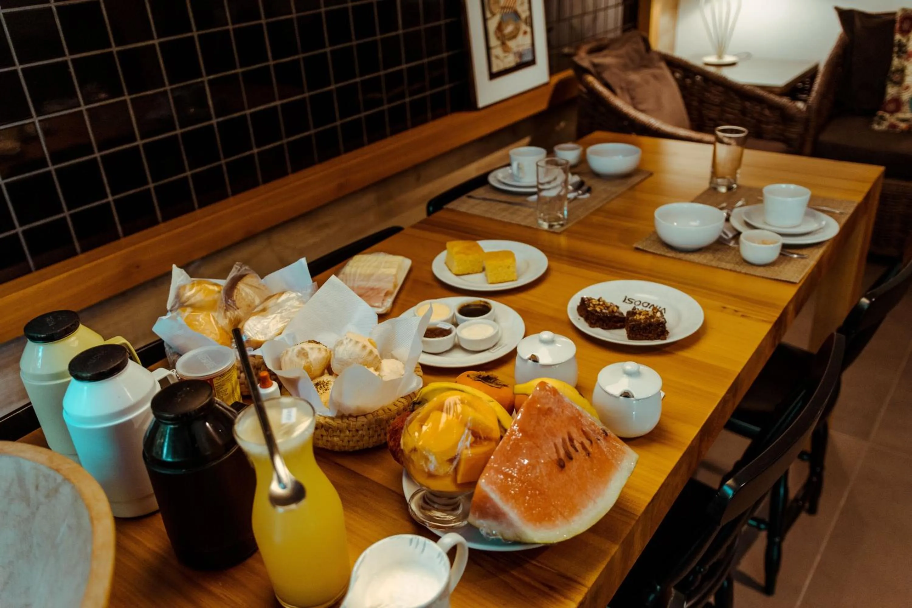 Breakfast in Pousada Vila do Bosque