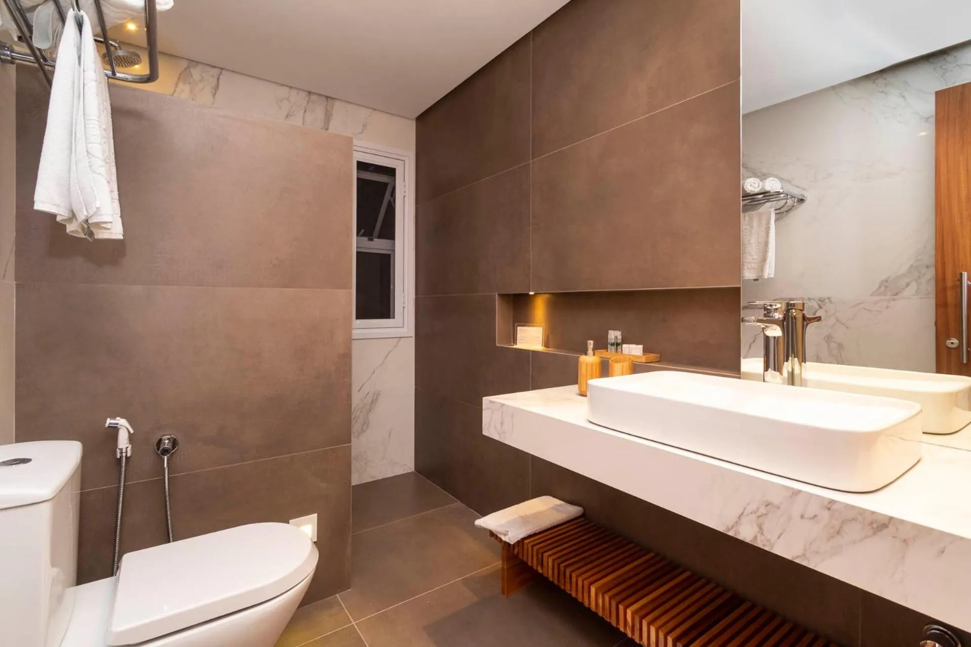 Shower in Pousada Vila do Bosque