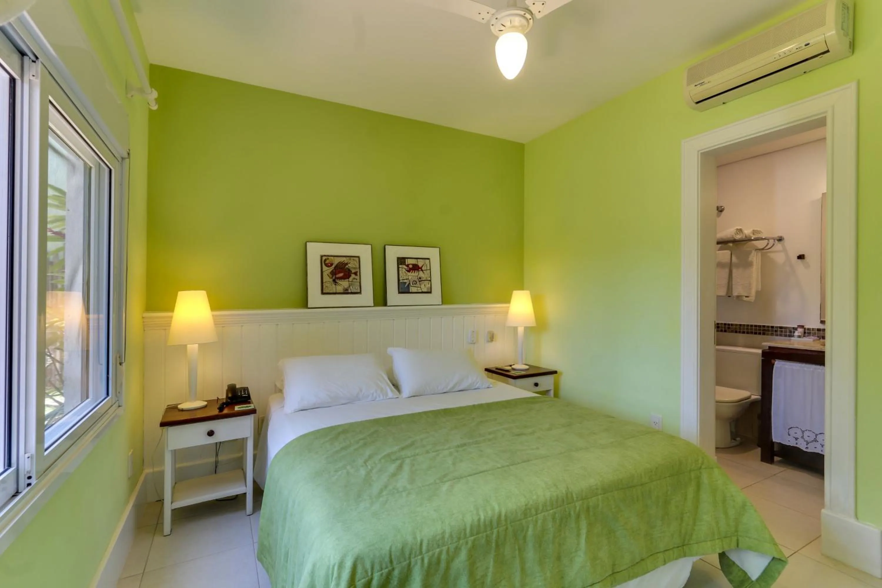 Bed in Pousada Vila do Bosque