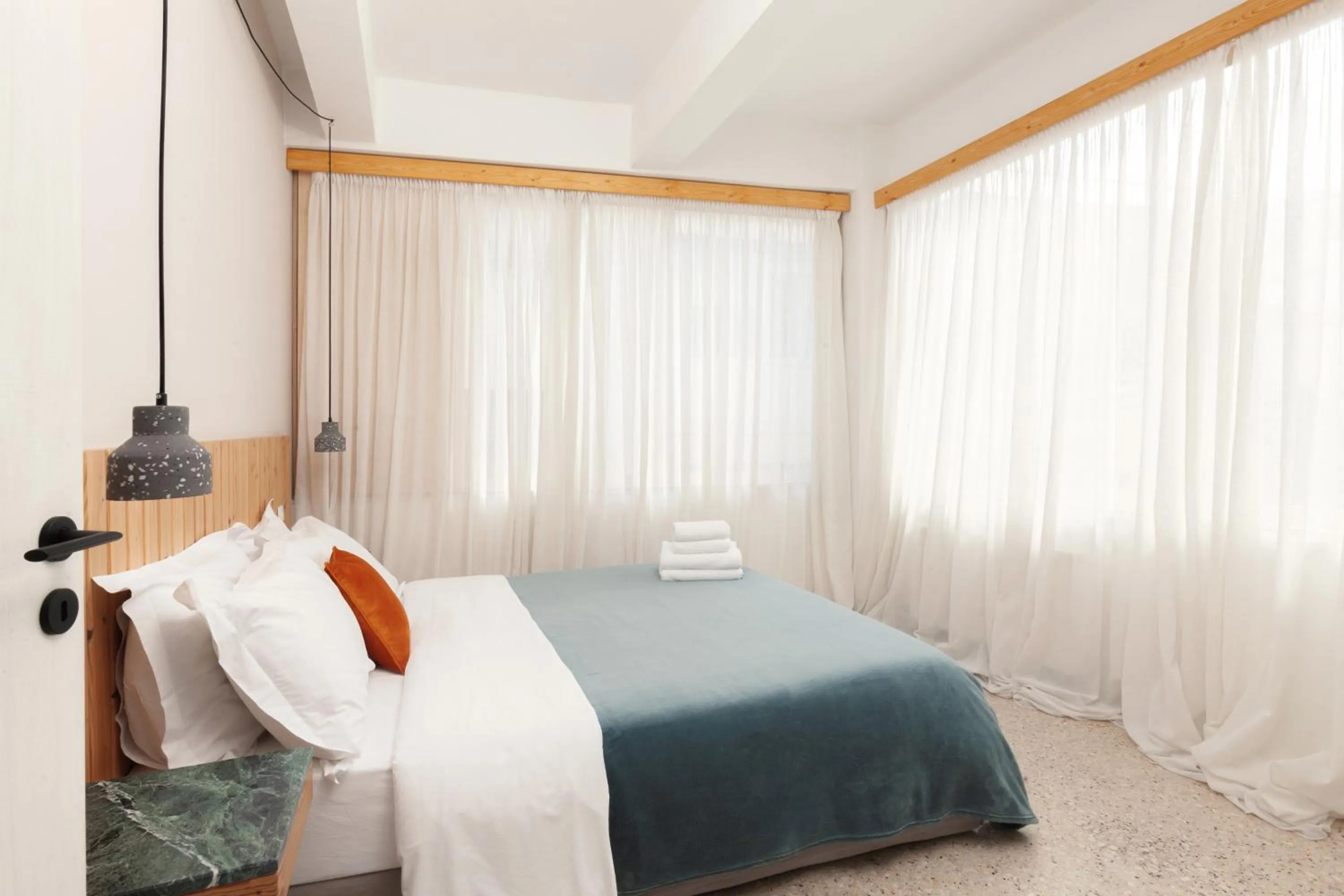 Bed in The Marble Suites, PLAKA