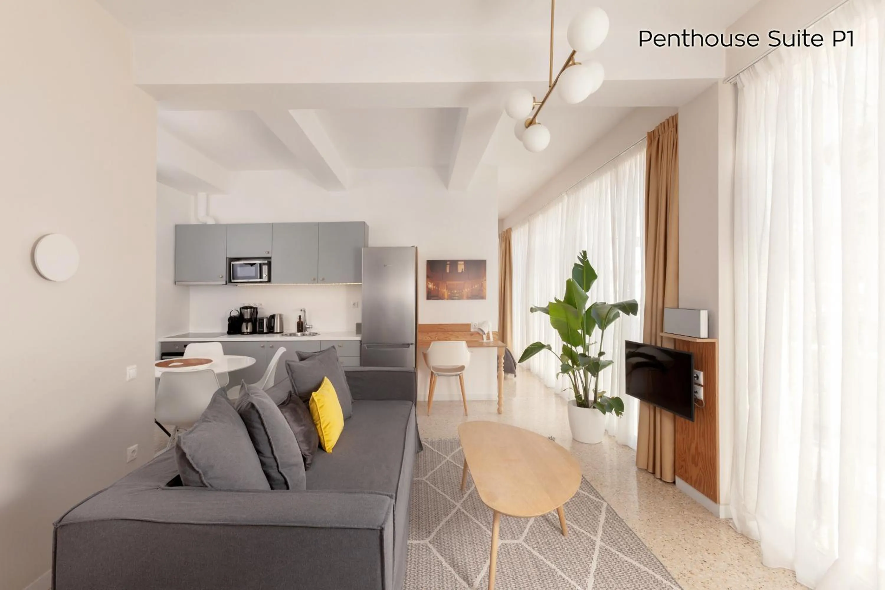 Kitchen or kitchenette in The Marble Suites, PLAKA