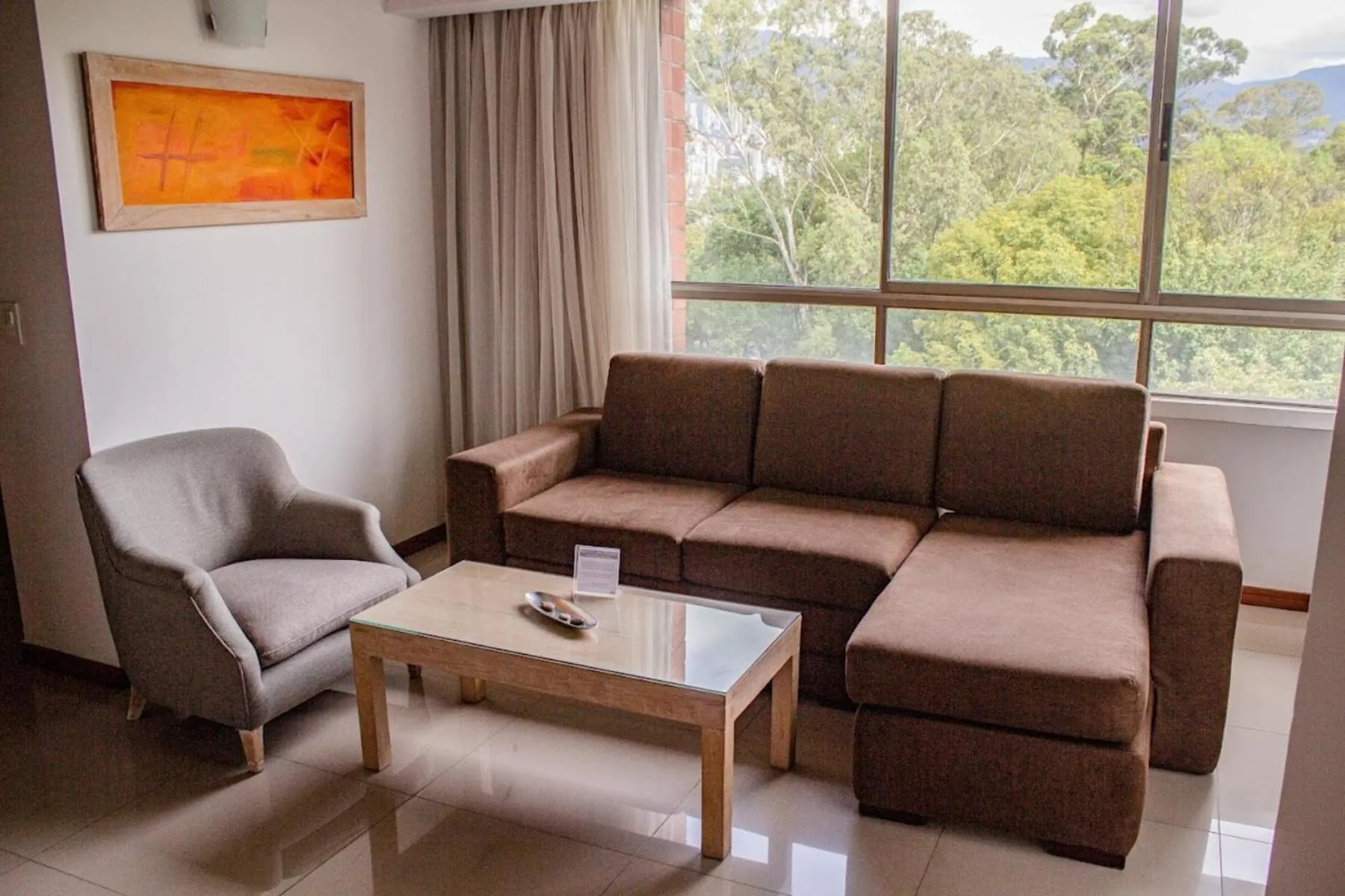 Living room in Portal del Rodeo ApartaHotel - Arkadia Mall