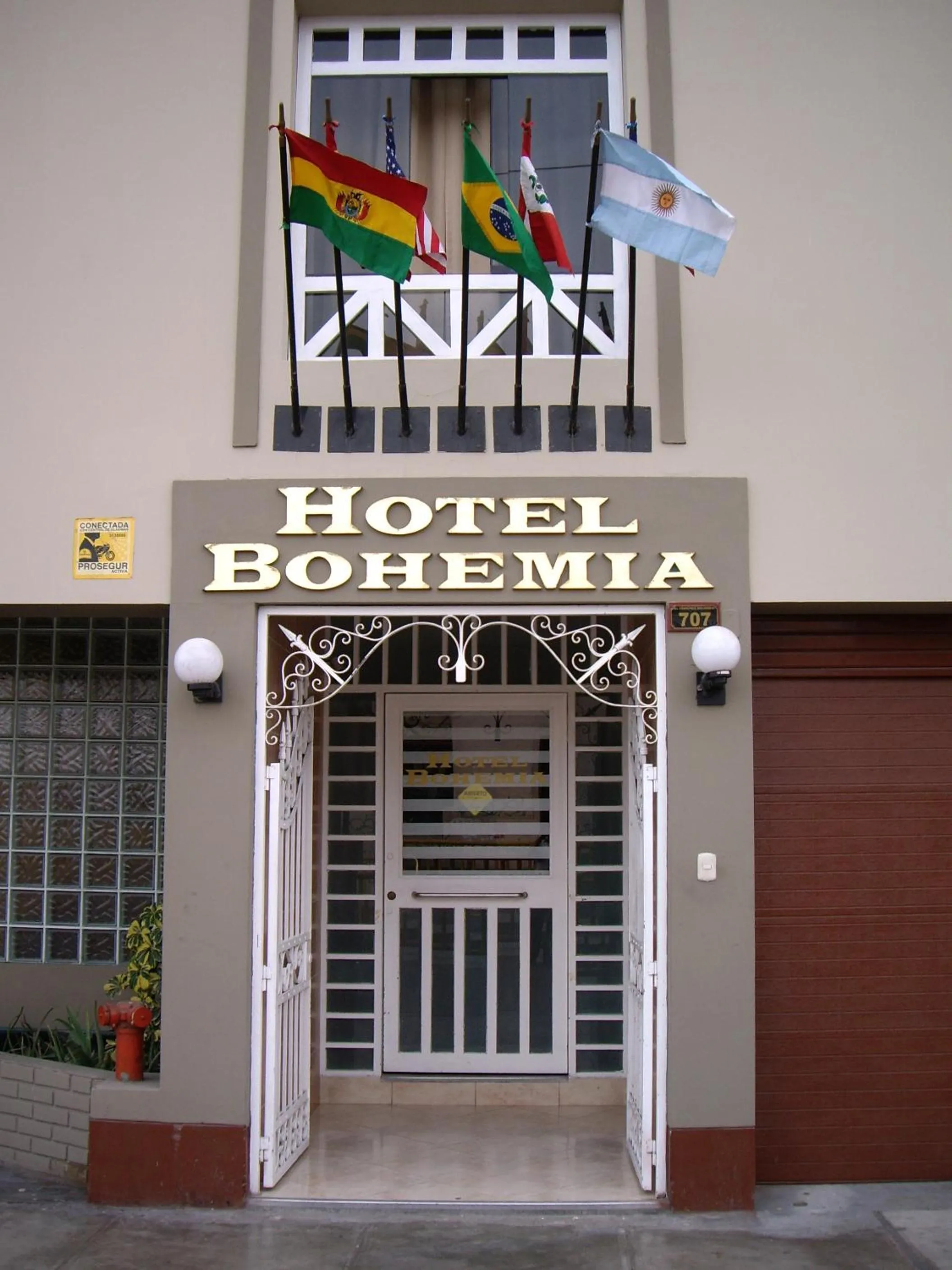 Facade/entrance in Hotel Bohemia