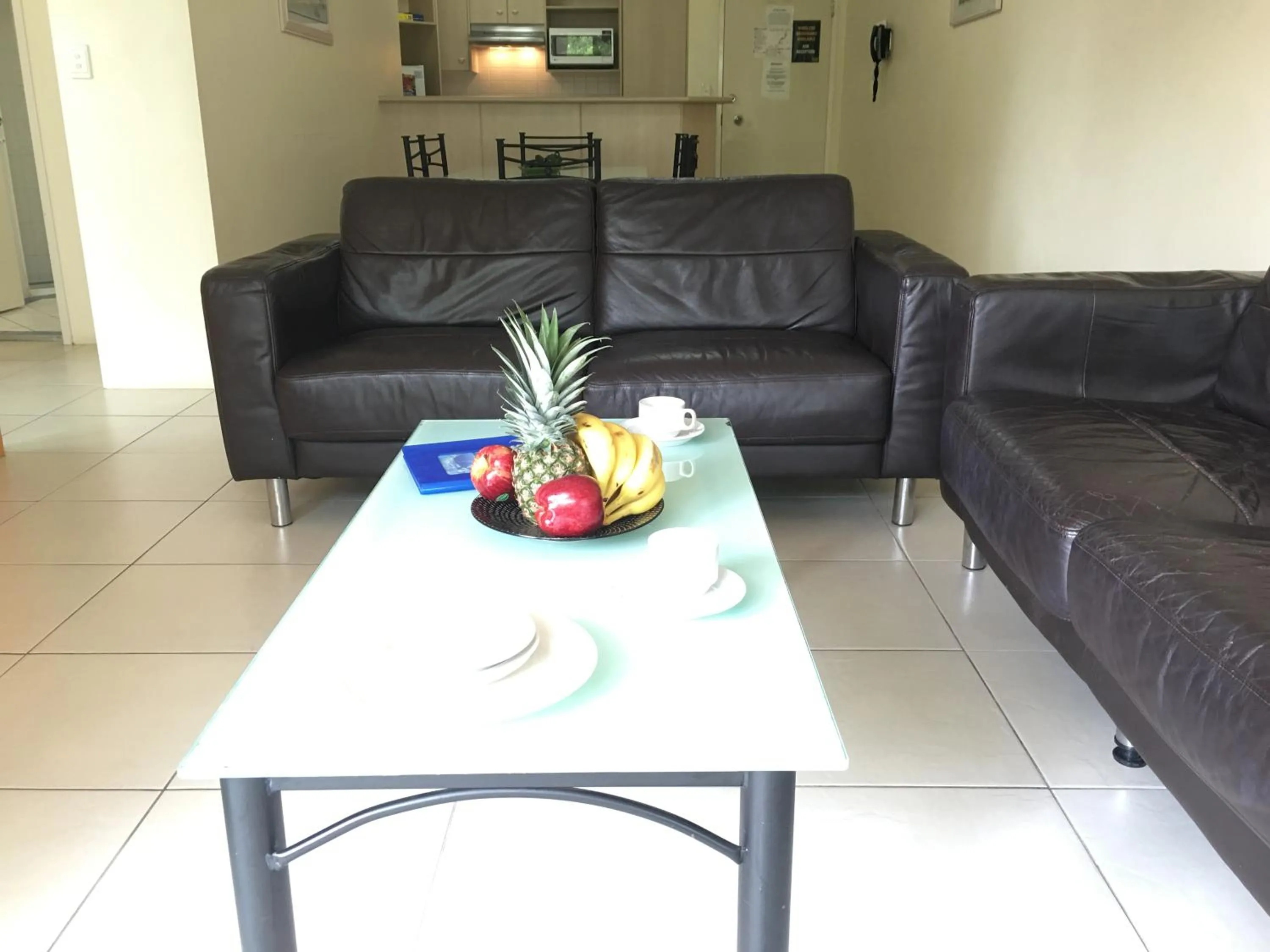 Living room in Blue Waters Apartments