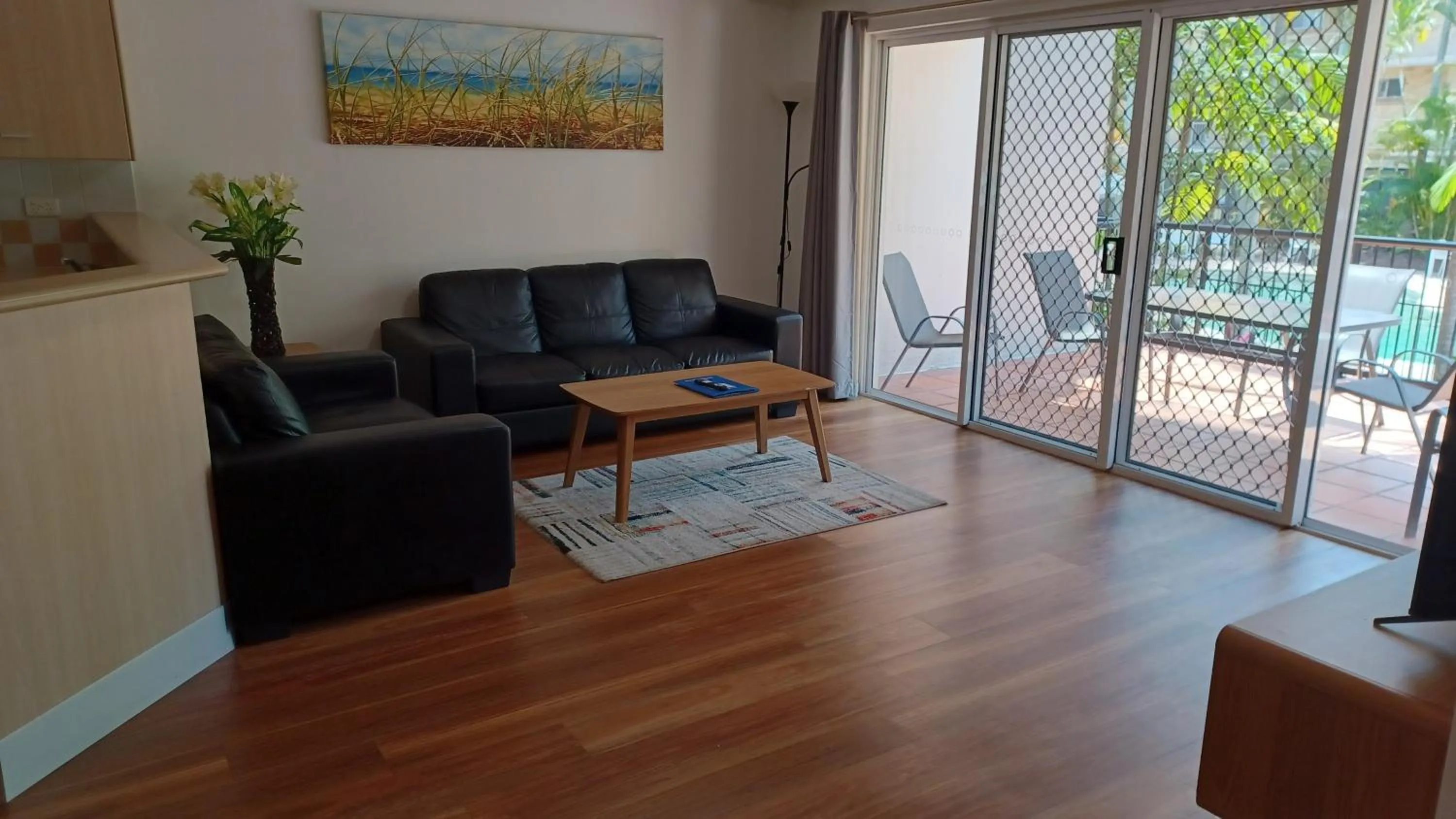 Living room in Blue Waters Apartments