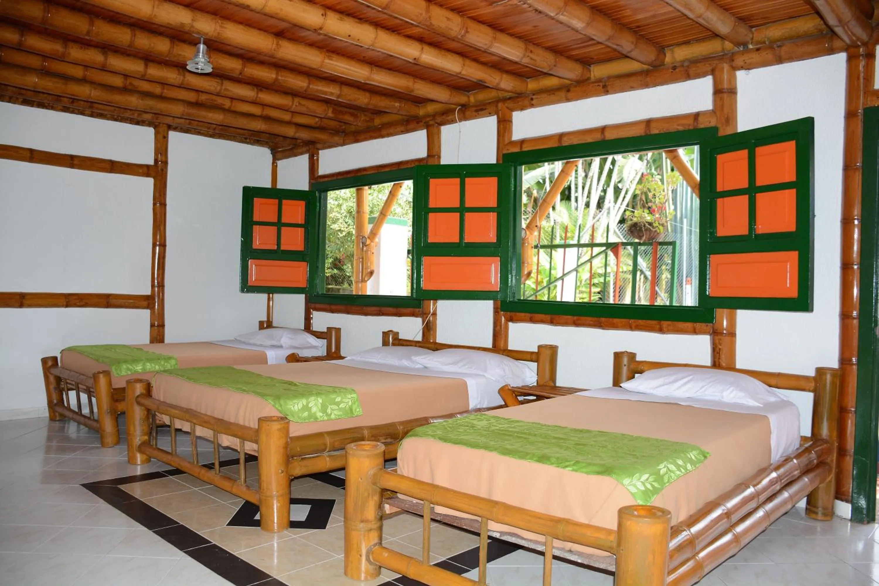 Bed in Finca Hotel La Dulcera