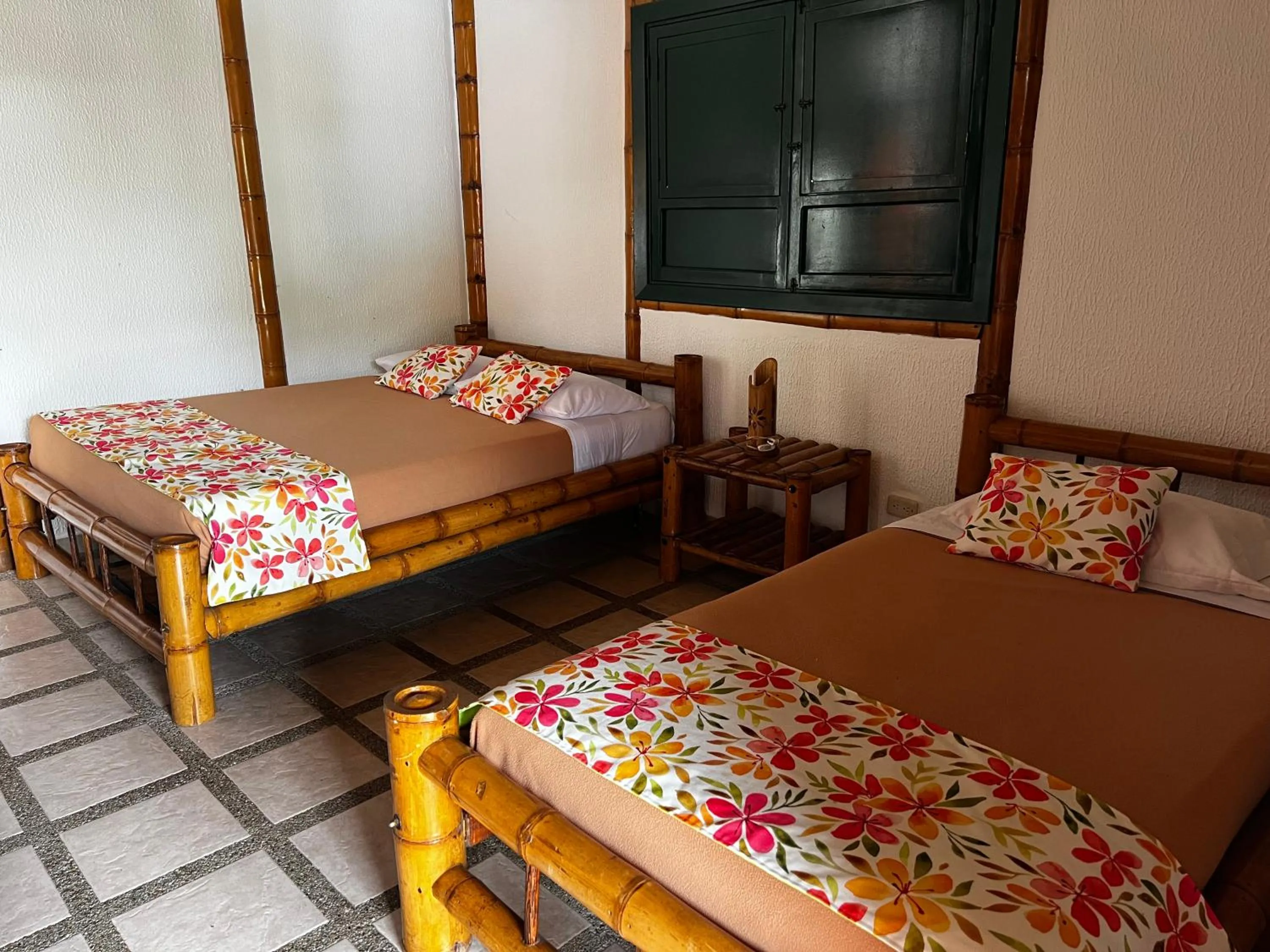 Bed in Finca Hotel La Dulcera