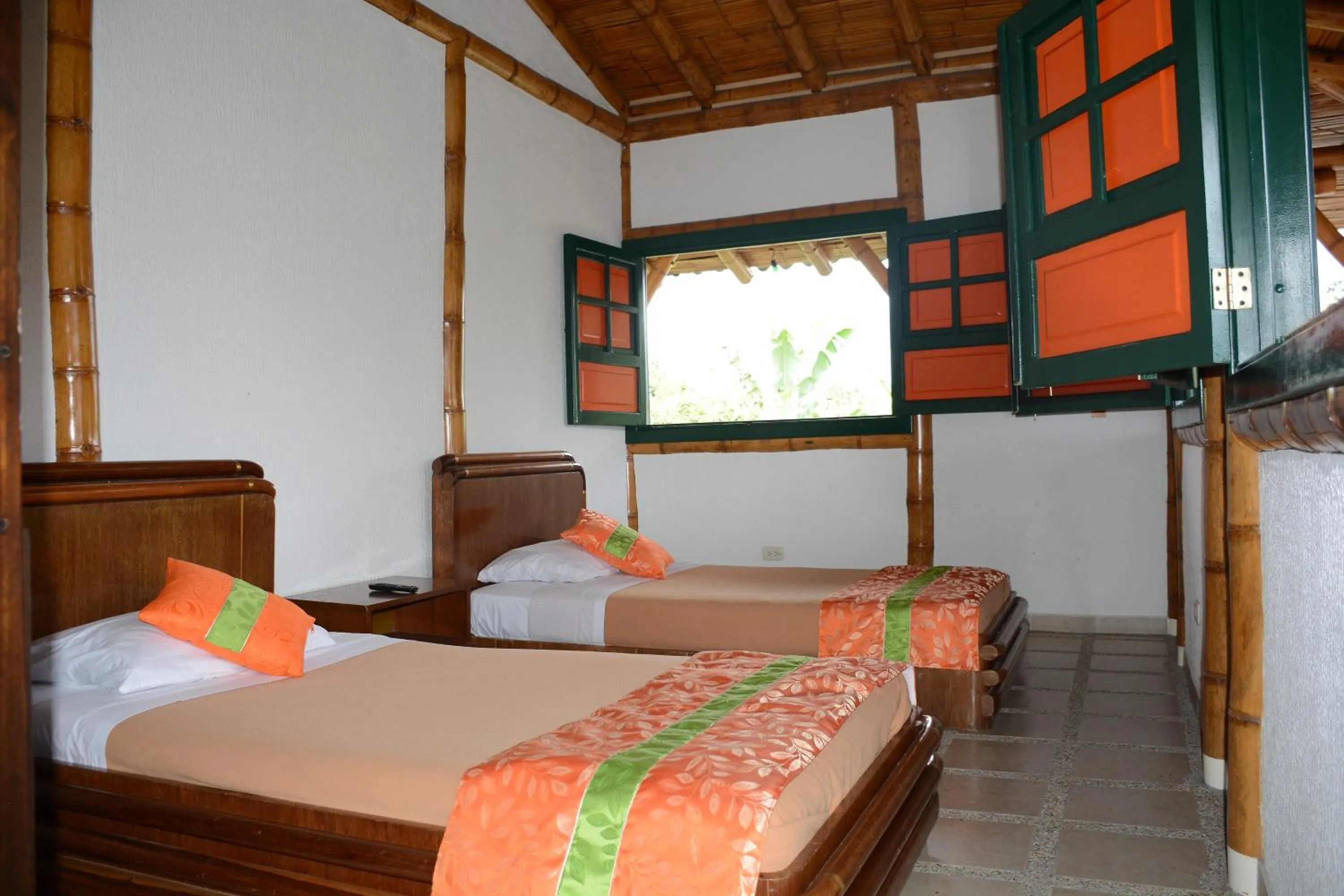 Bed in Finca Hotel La Dulcera