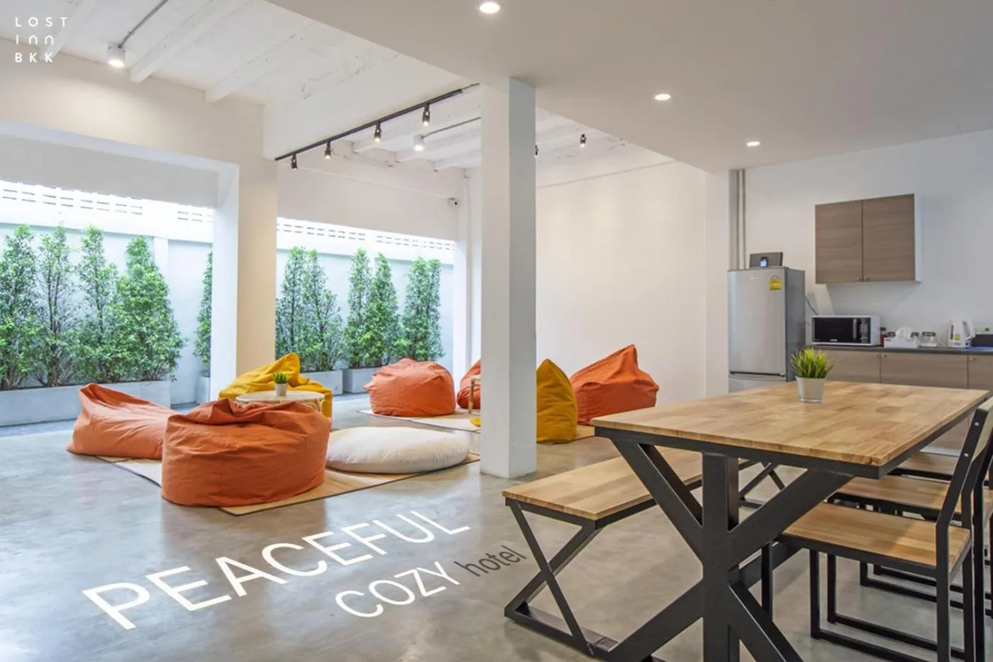 Seating area in Lost Inn BKK