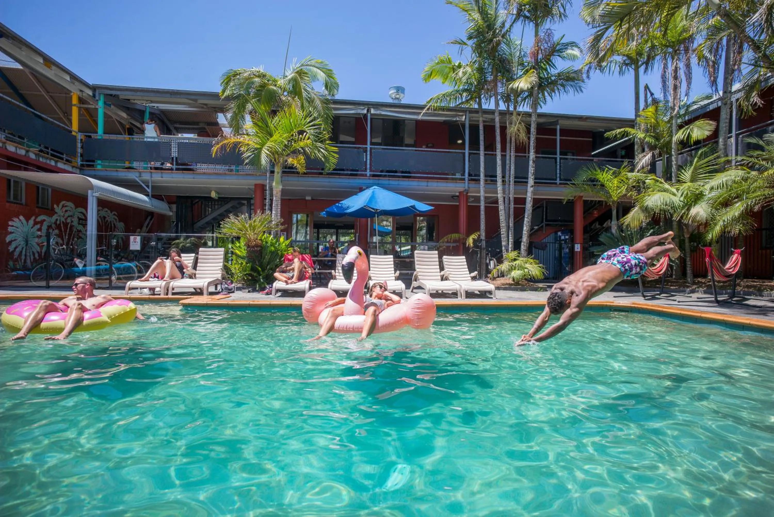 Swimming pool in YHA Cape Byron, Byron Bay