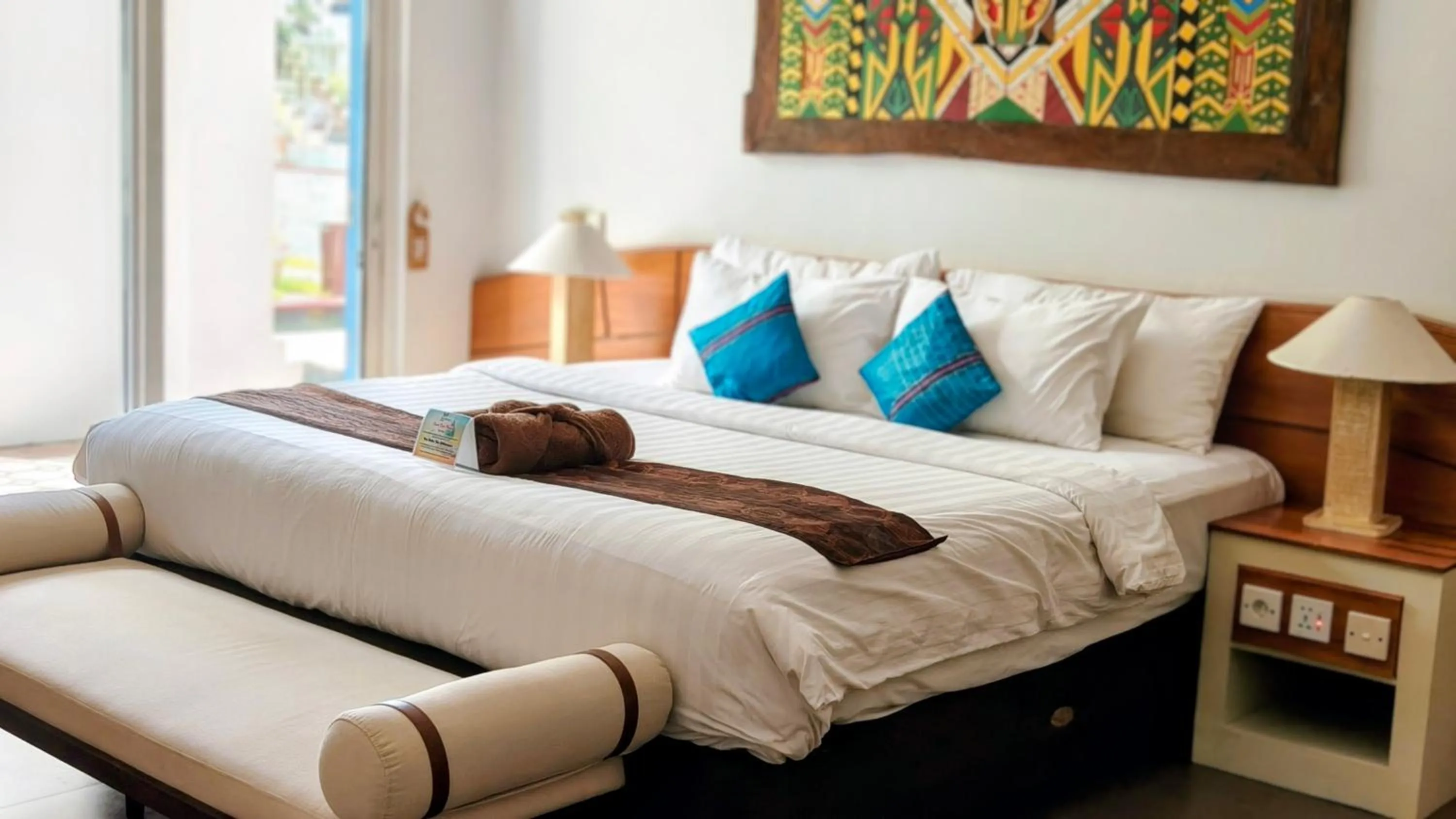 Bed in The Trawangan Resort