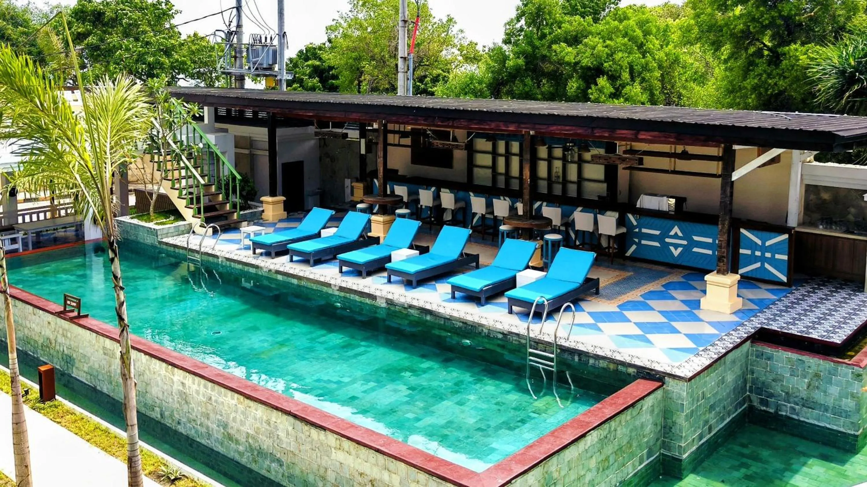 Pool view in The Trawangan Resort