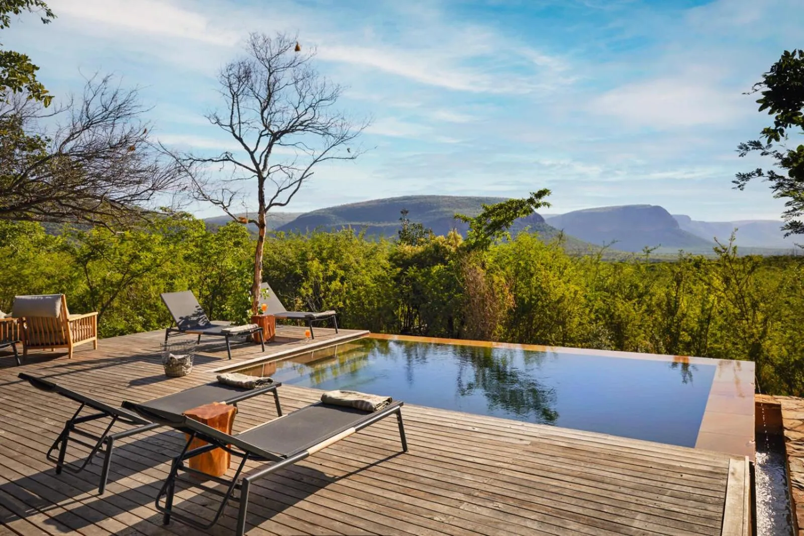 Pool view in Marataba Mountain Lodge