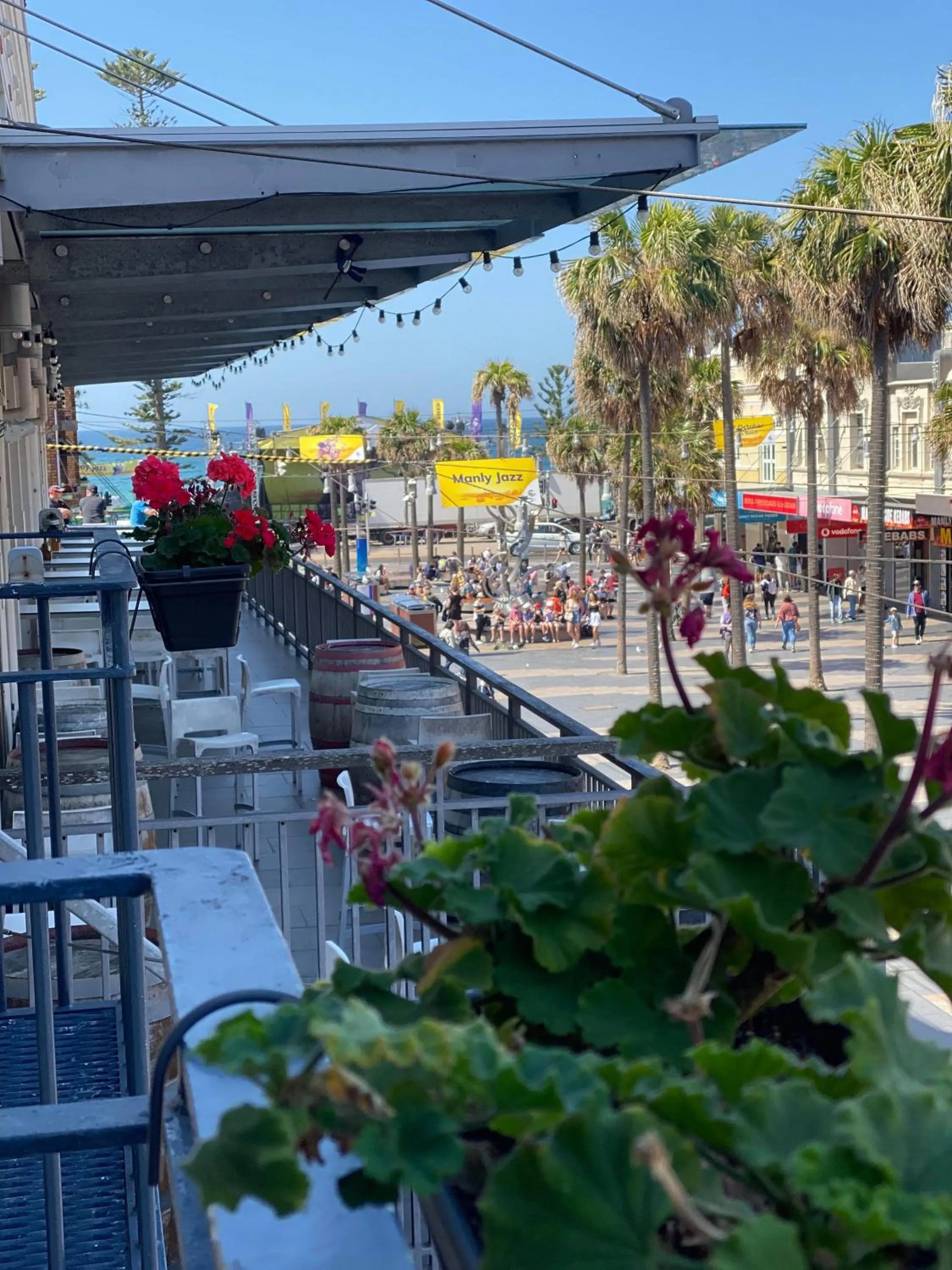 Balcony/Terrace in Boardrider Backpackers and Budget Motel