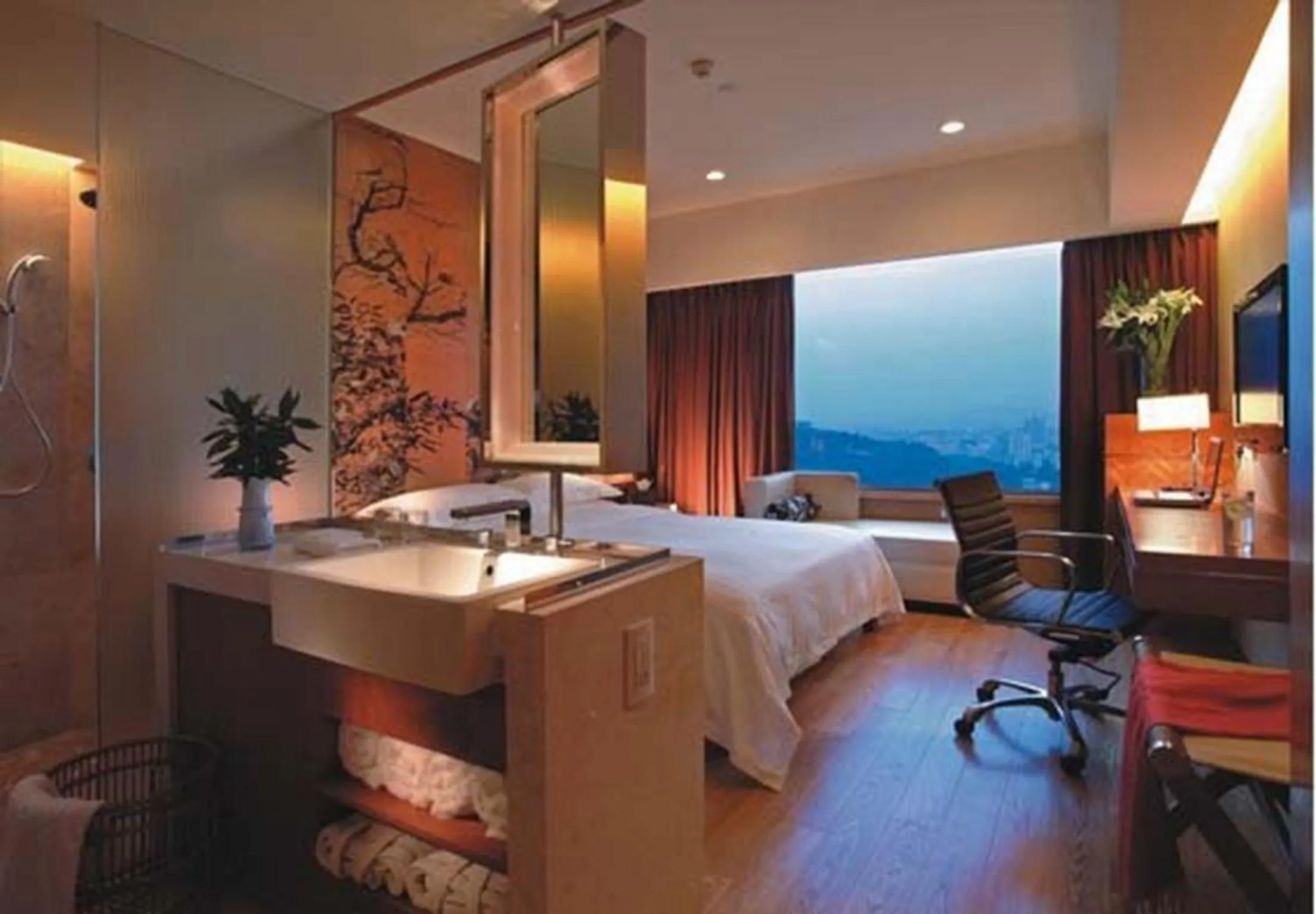 Decorative detail, Bed in Grand Mercure Dongguan Humen