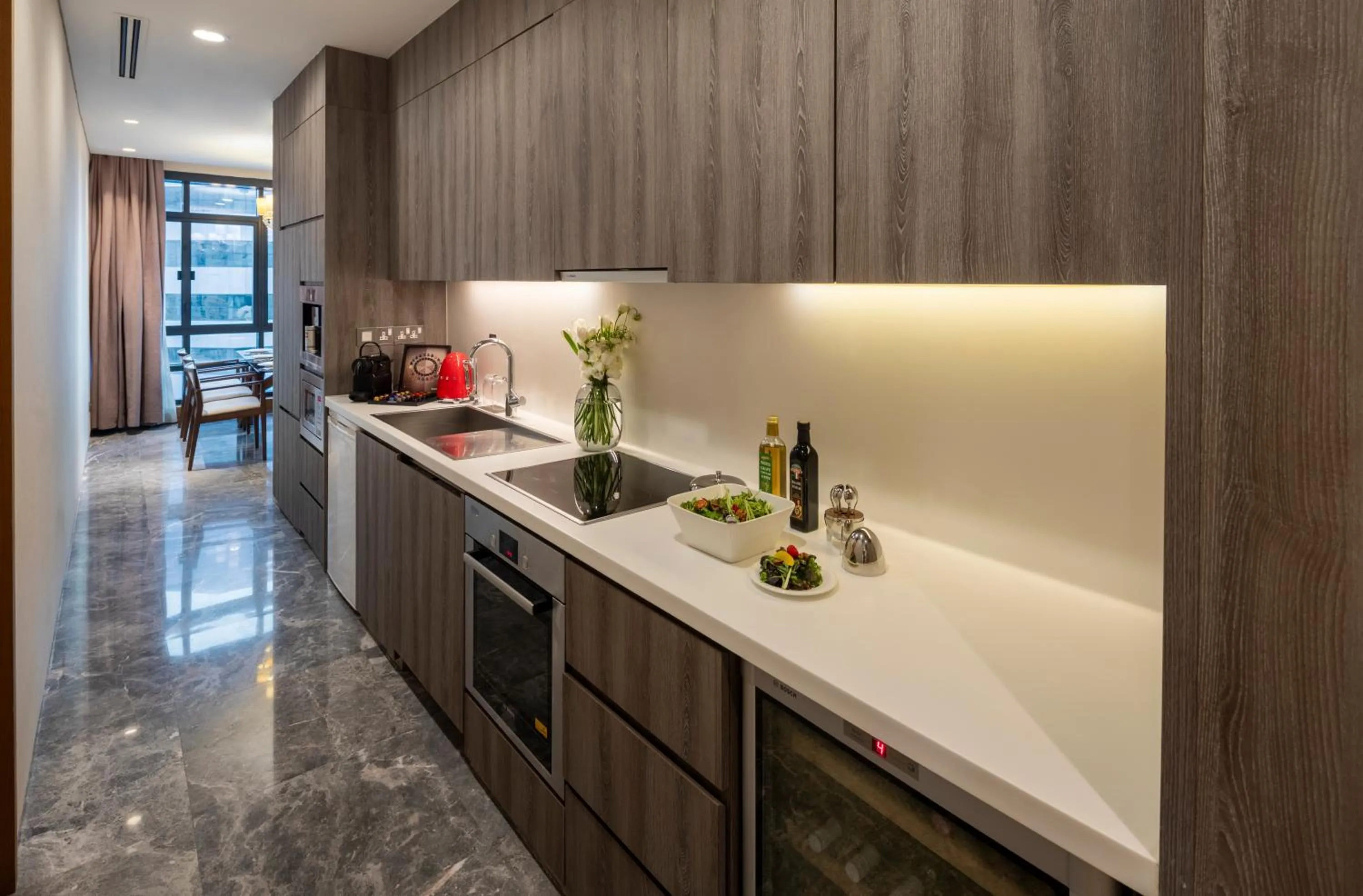 Kitchen or kitchenette in Fraser Suites Singapore