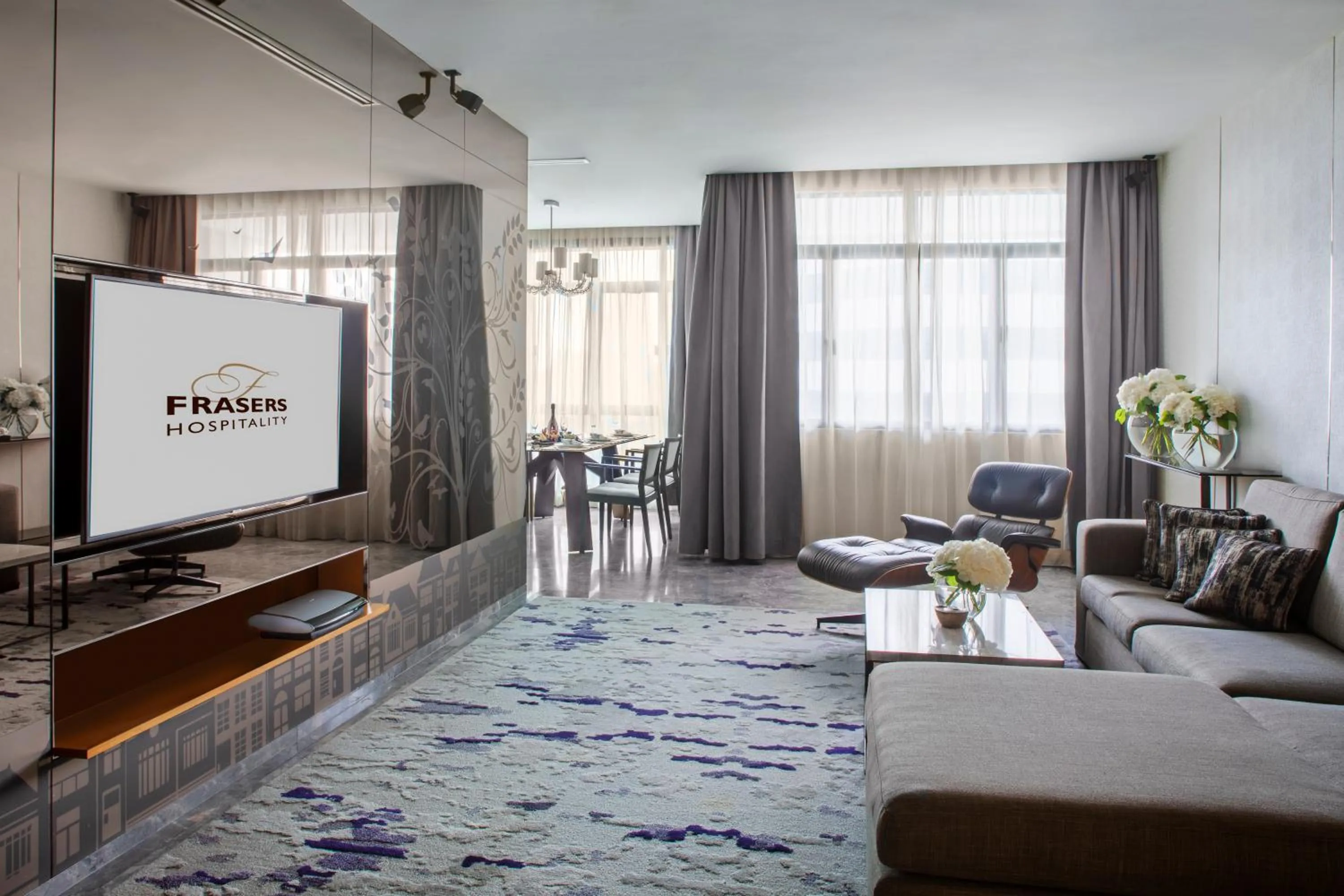 Living room in Fraser Suites Singapore