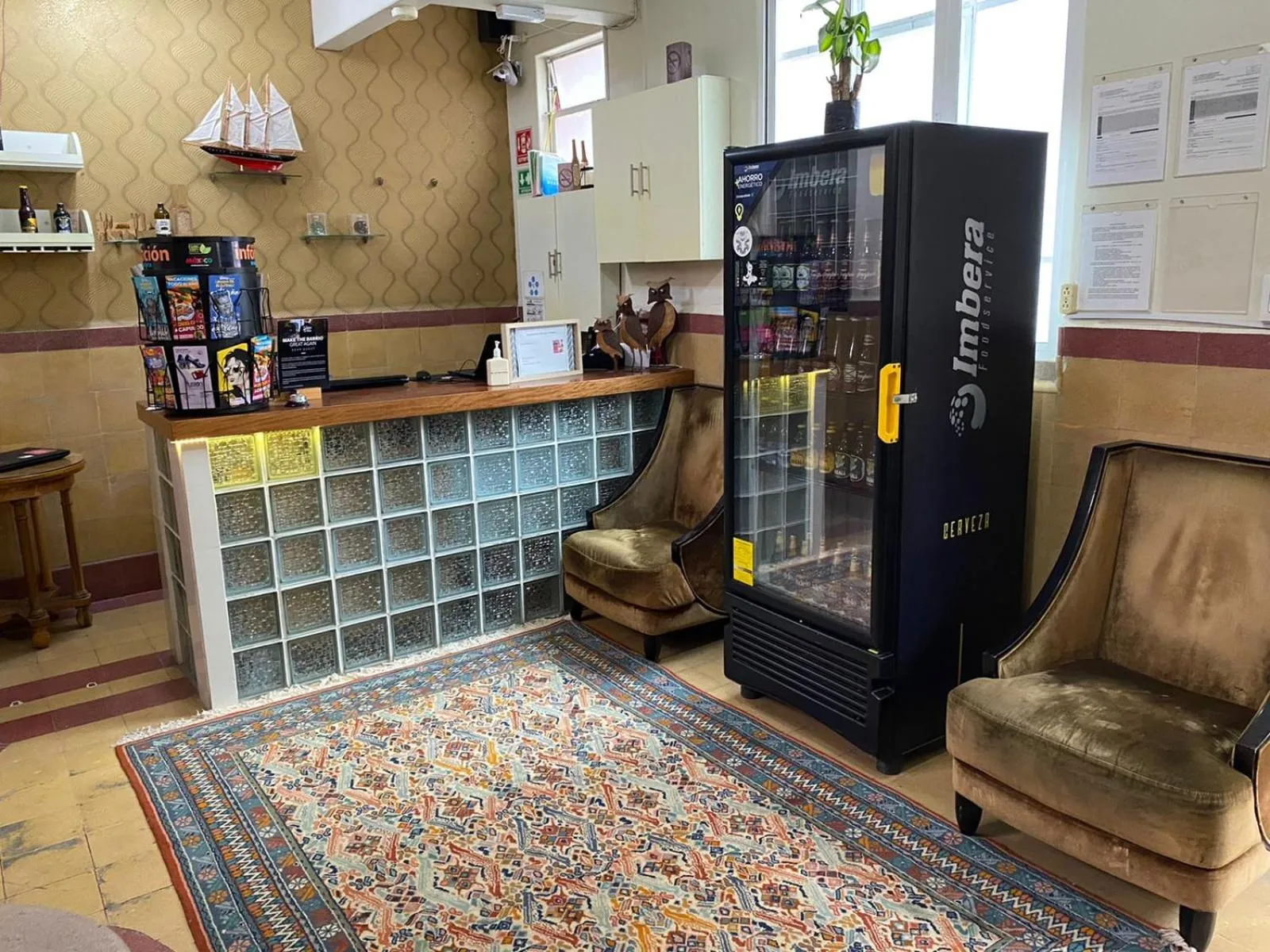 Lobby or reception in Mala Vecindad Beer Hotel