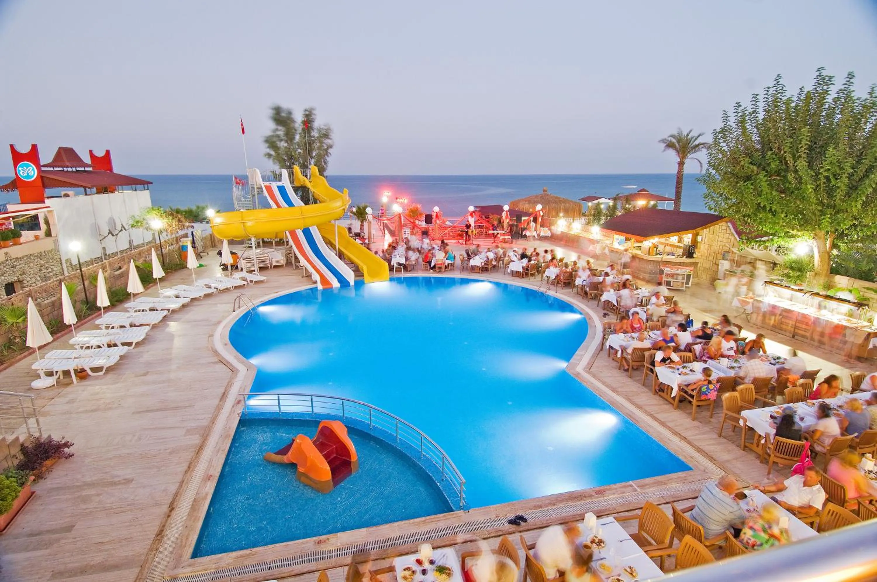 Pool view in Club Hotel Sunbel