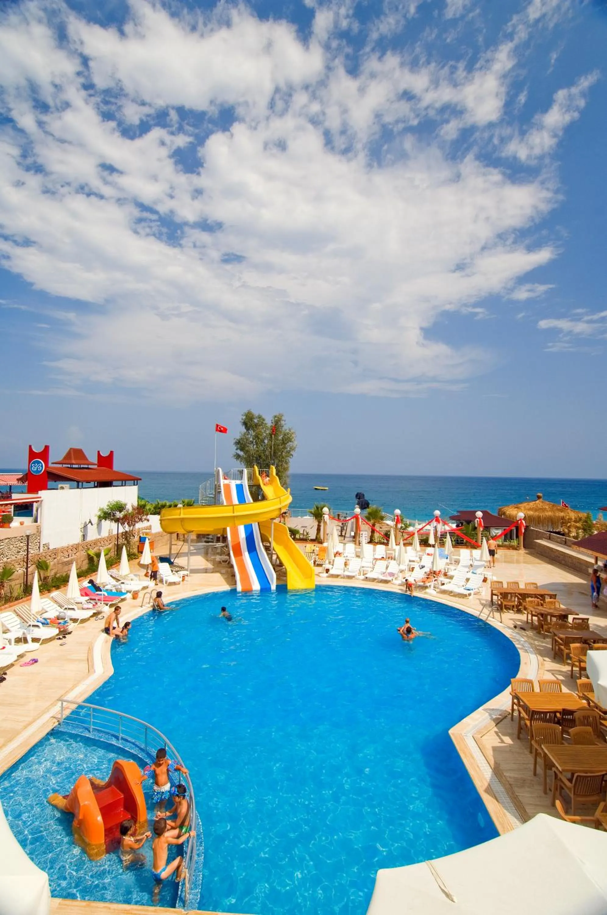 Pool view in Club Hotel Sunbel