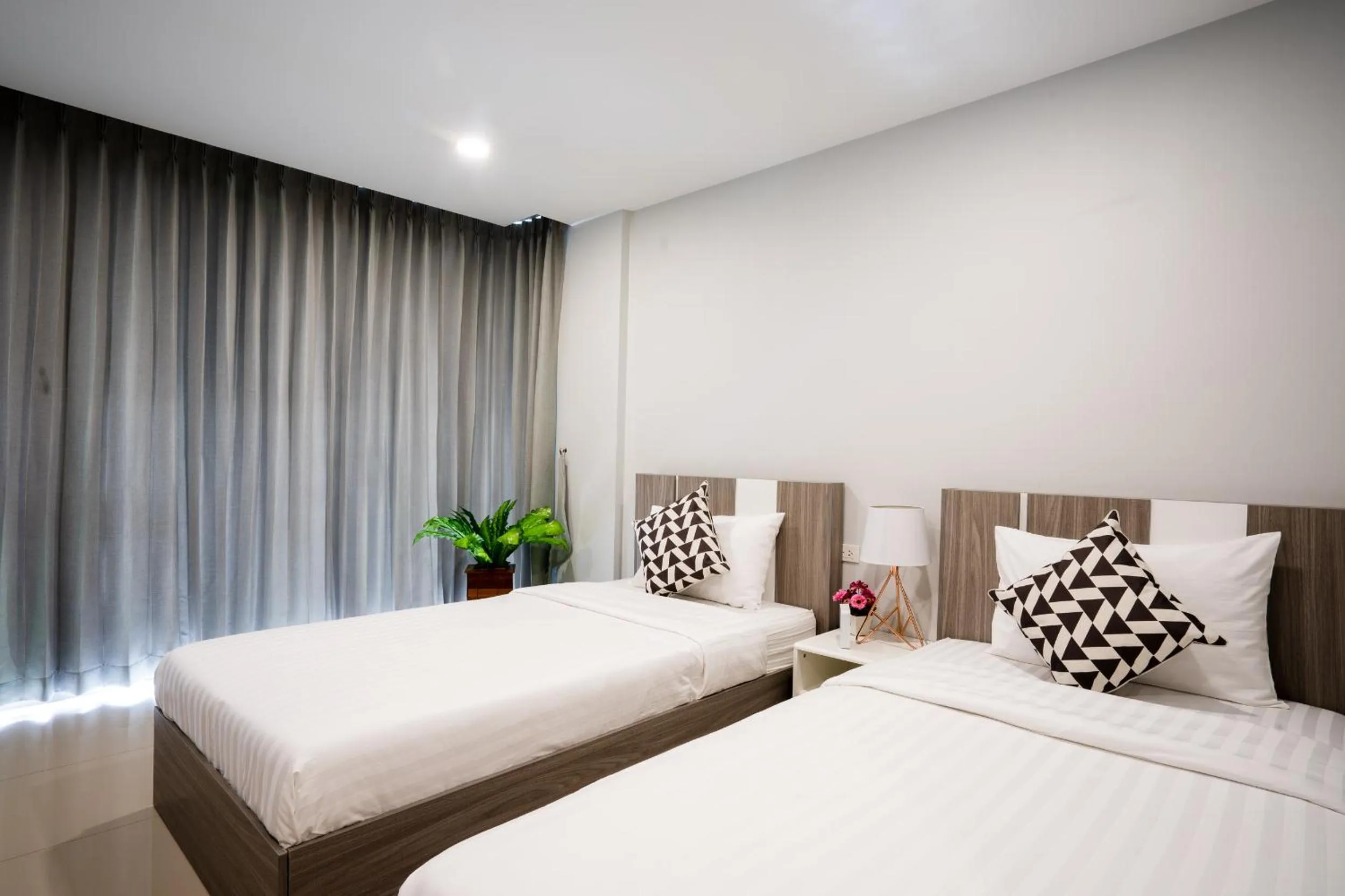 Bed in ONPA Hotel & Residence Bangsaen