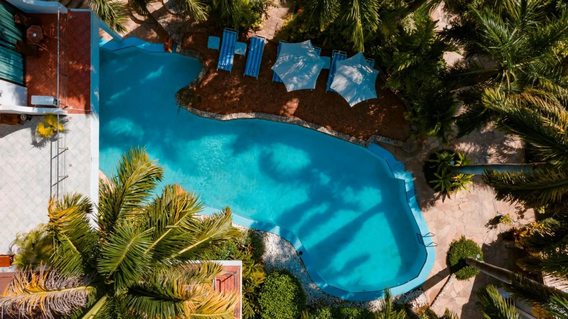Pool view in Coral Beach Hotel Dar Es Salaam