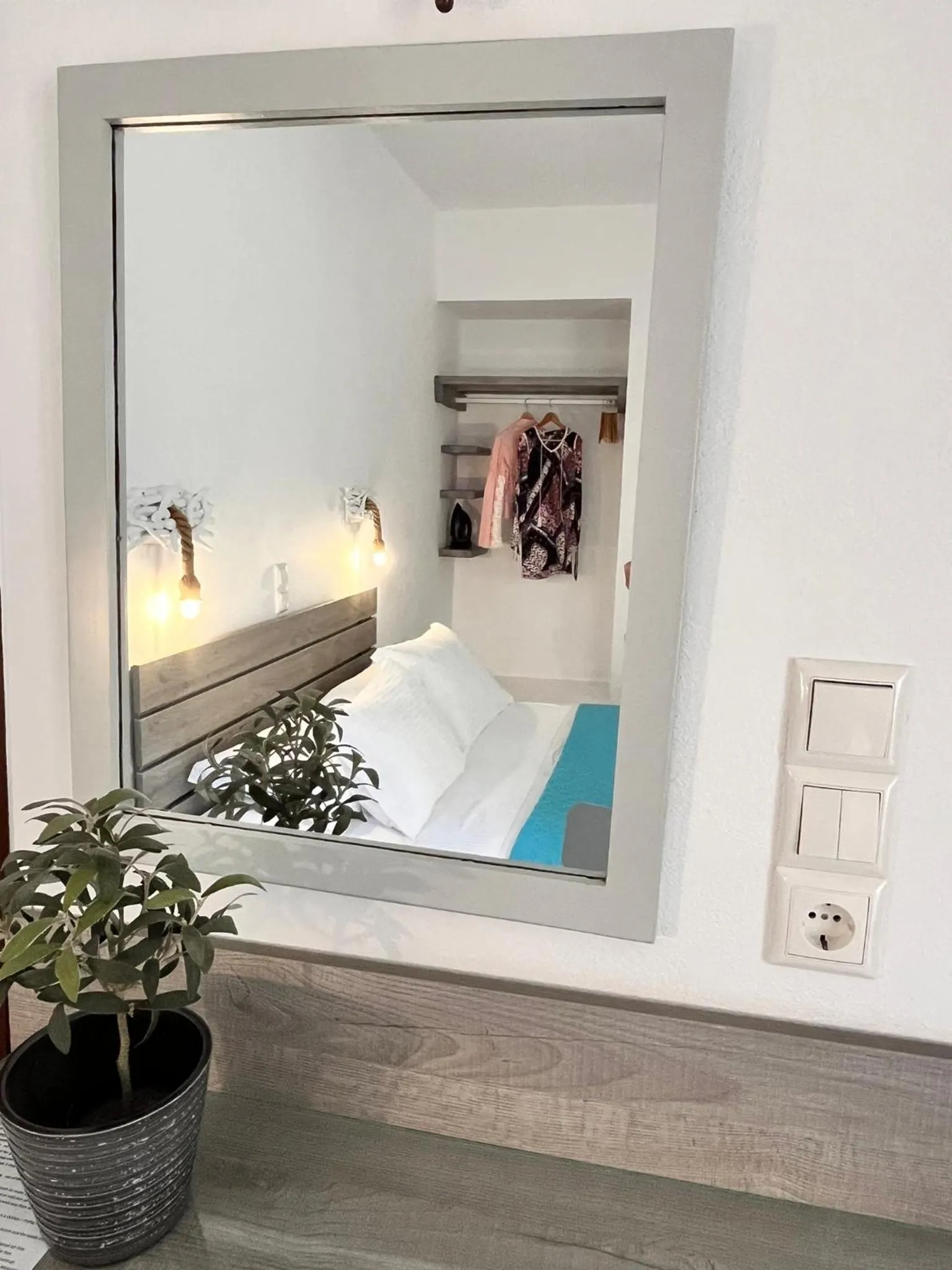 Bed in Christina Hotel, Adults Only, Heated Salt Water Pool