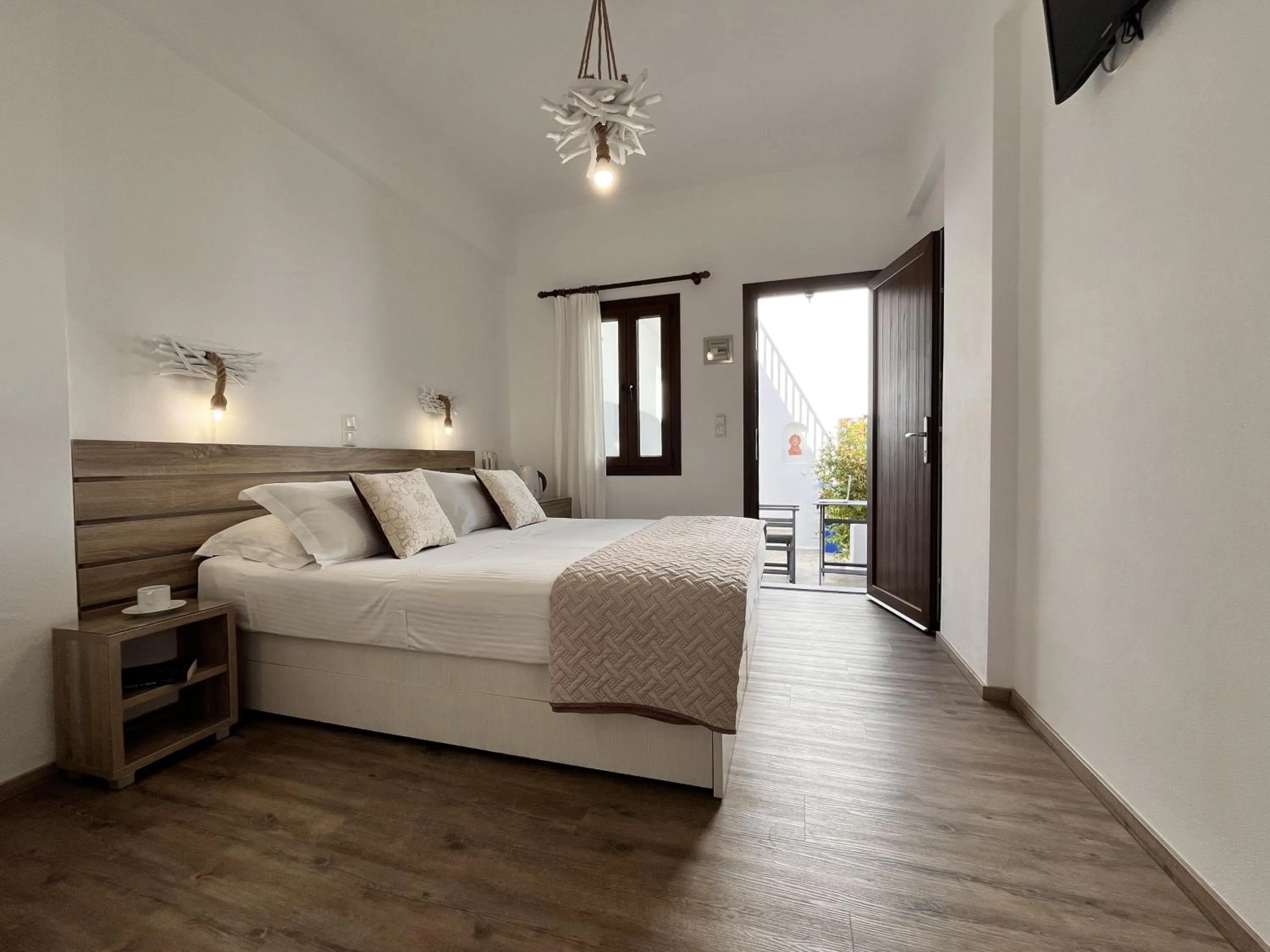 Bed in Christina Hotel, Adults Only, Heated Salt Water Pool