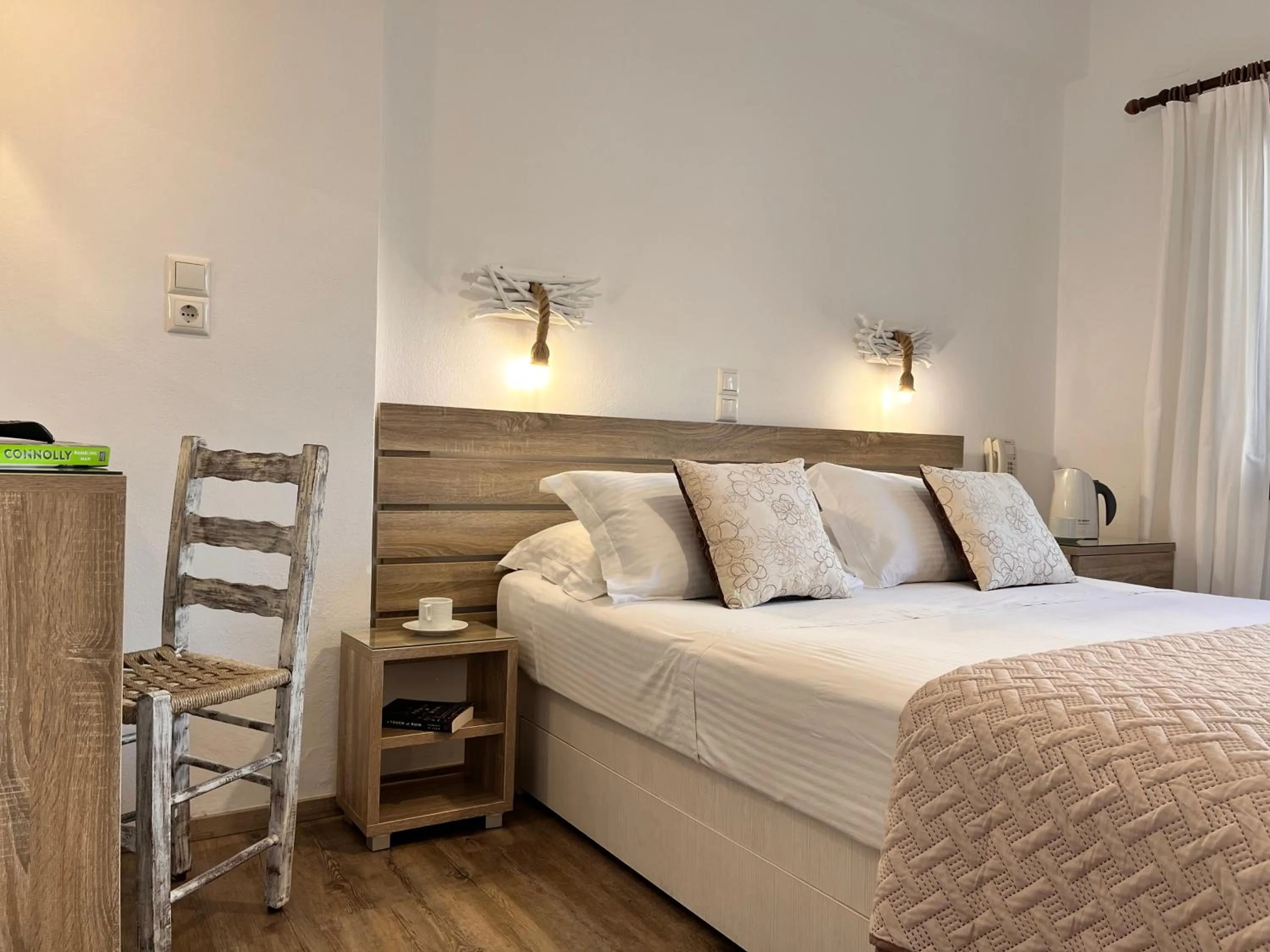 Bed in Christina Hotel, Adults Only, Heated Salt Water Pool