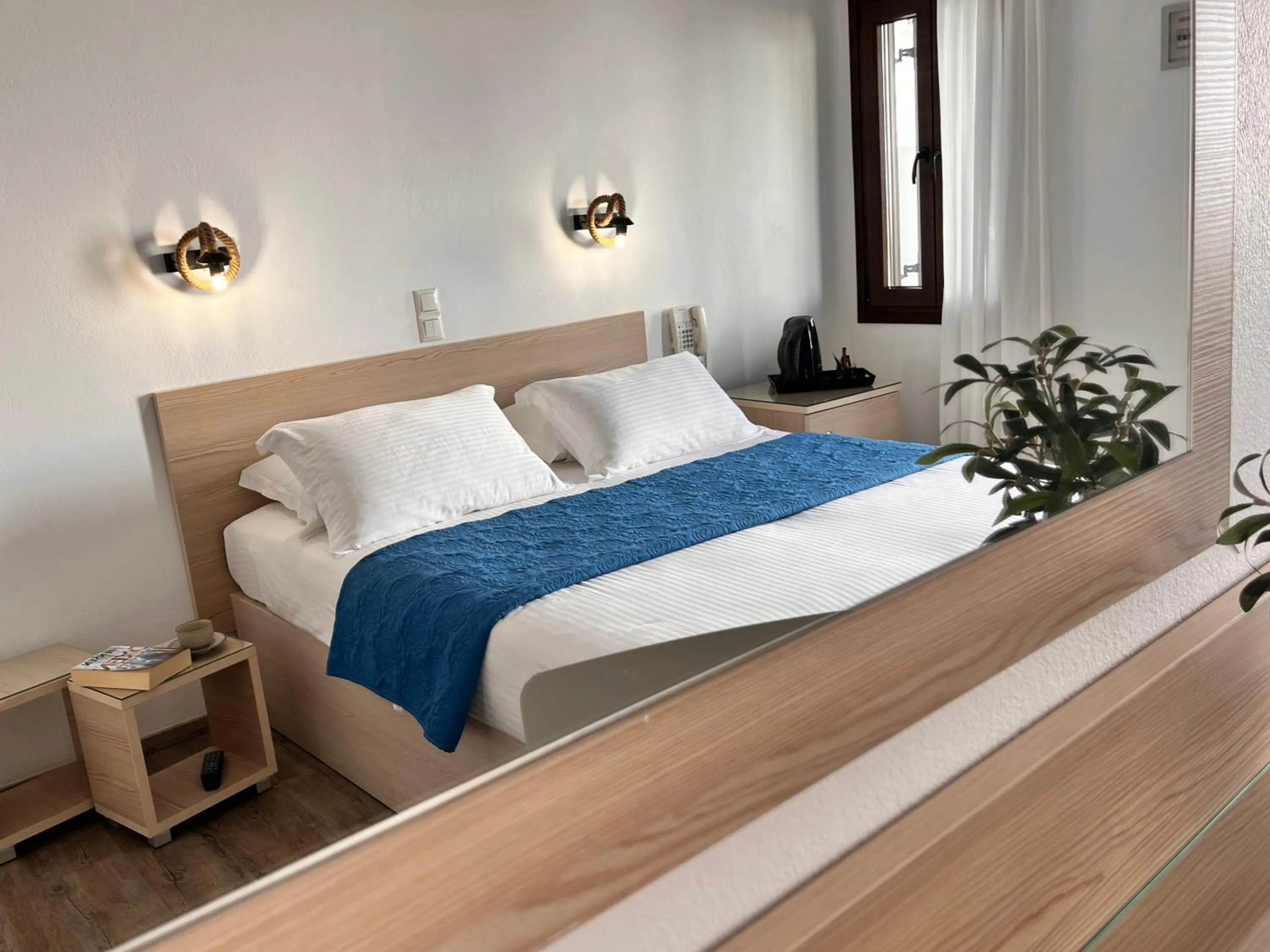 Bed in Christina Hotel, Adults Only, Heated Salt Water Pool